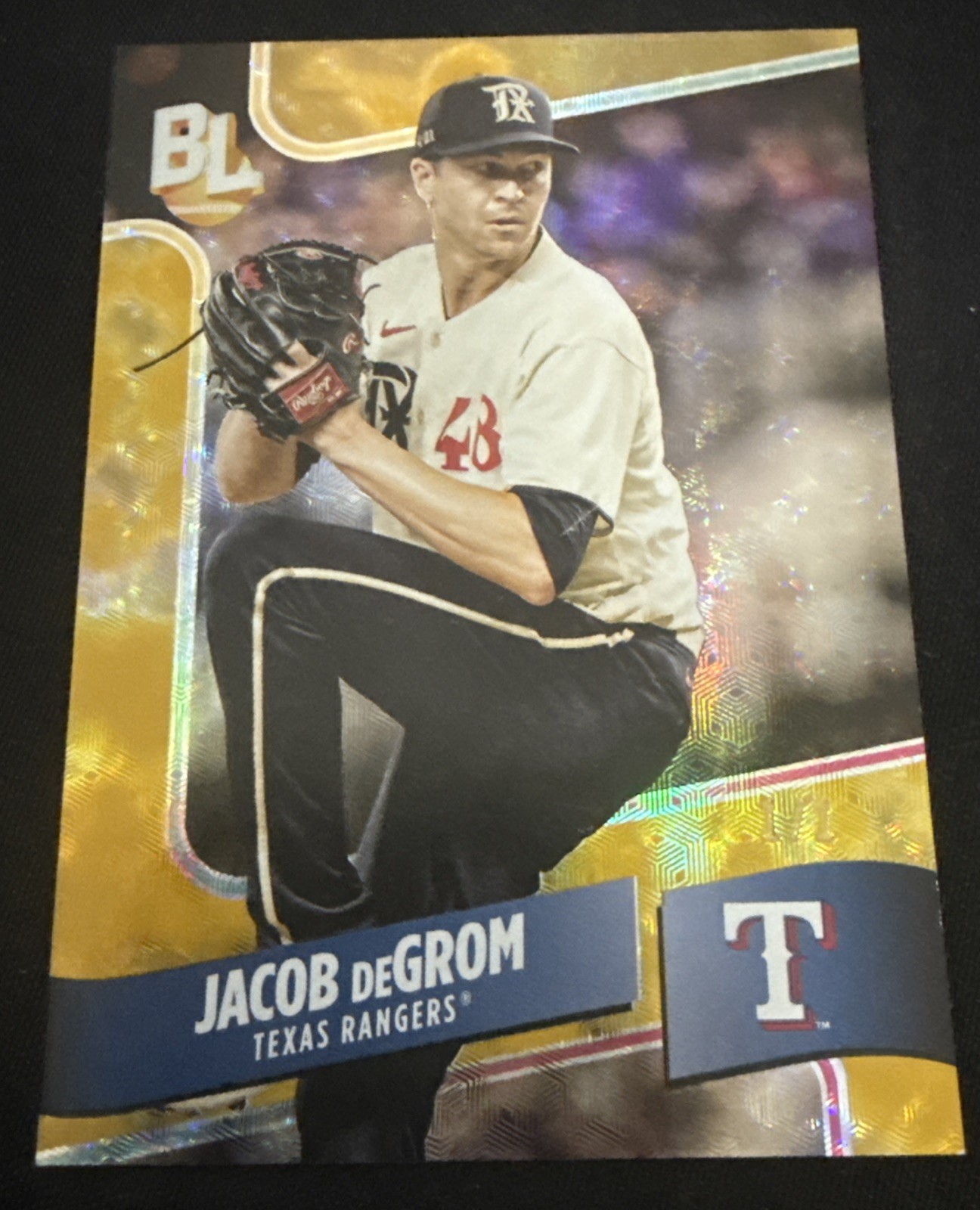 2024 Topps Big League JACOB DEGROM FOILFRACTOR #1/1 TEXAS RANGERS