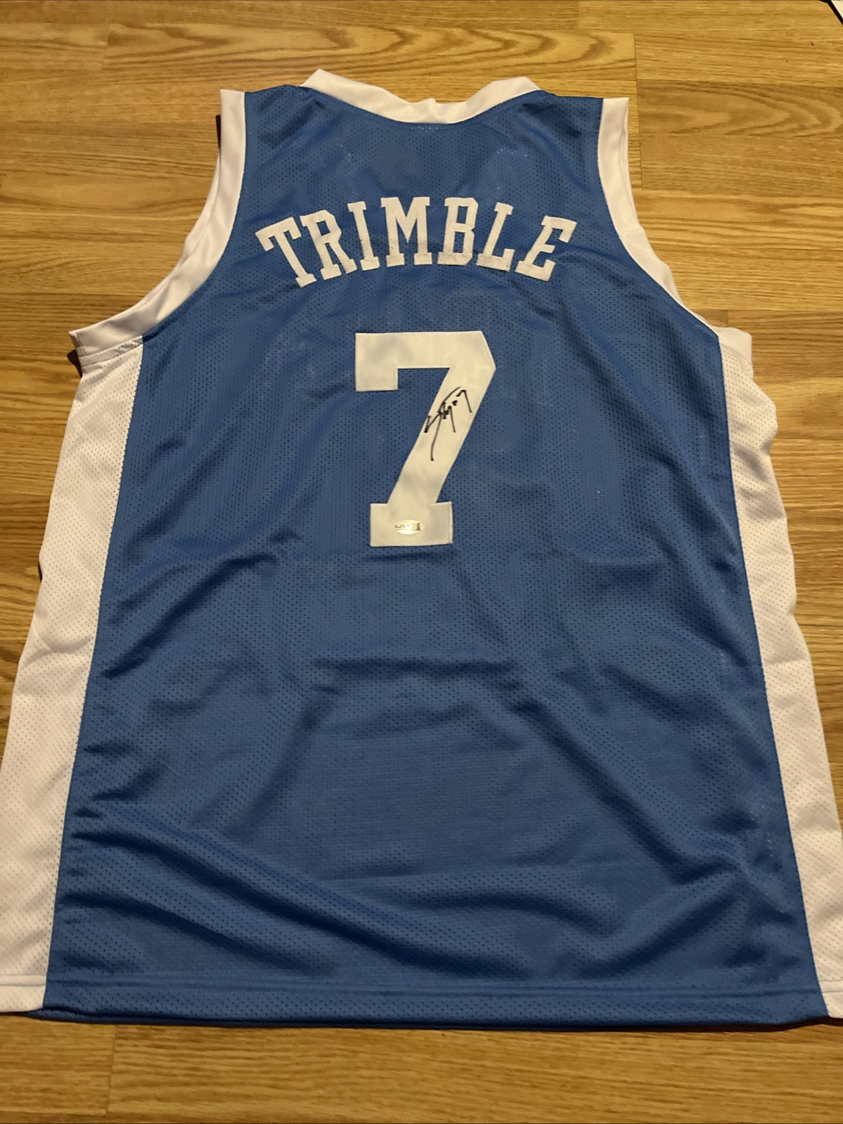 NORTH CAROLINA TARHEELS- SETH TRIMBLE SIGNED AUTOGRAPH JERSEY JSA COA  XL STAR