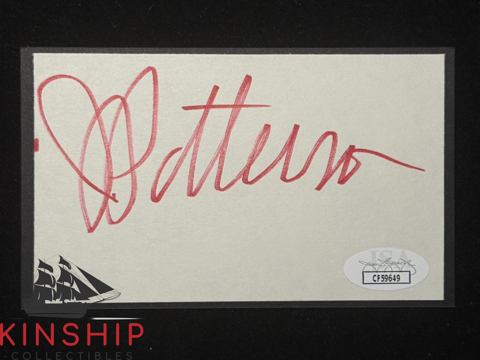 James Patterson signed Cut JSA COA Author Auto Z2459