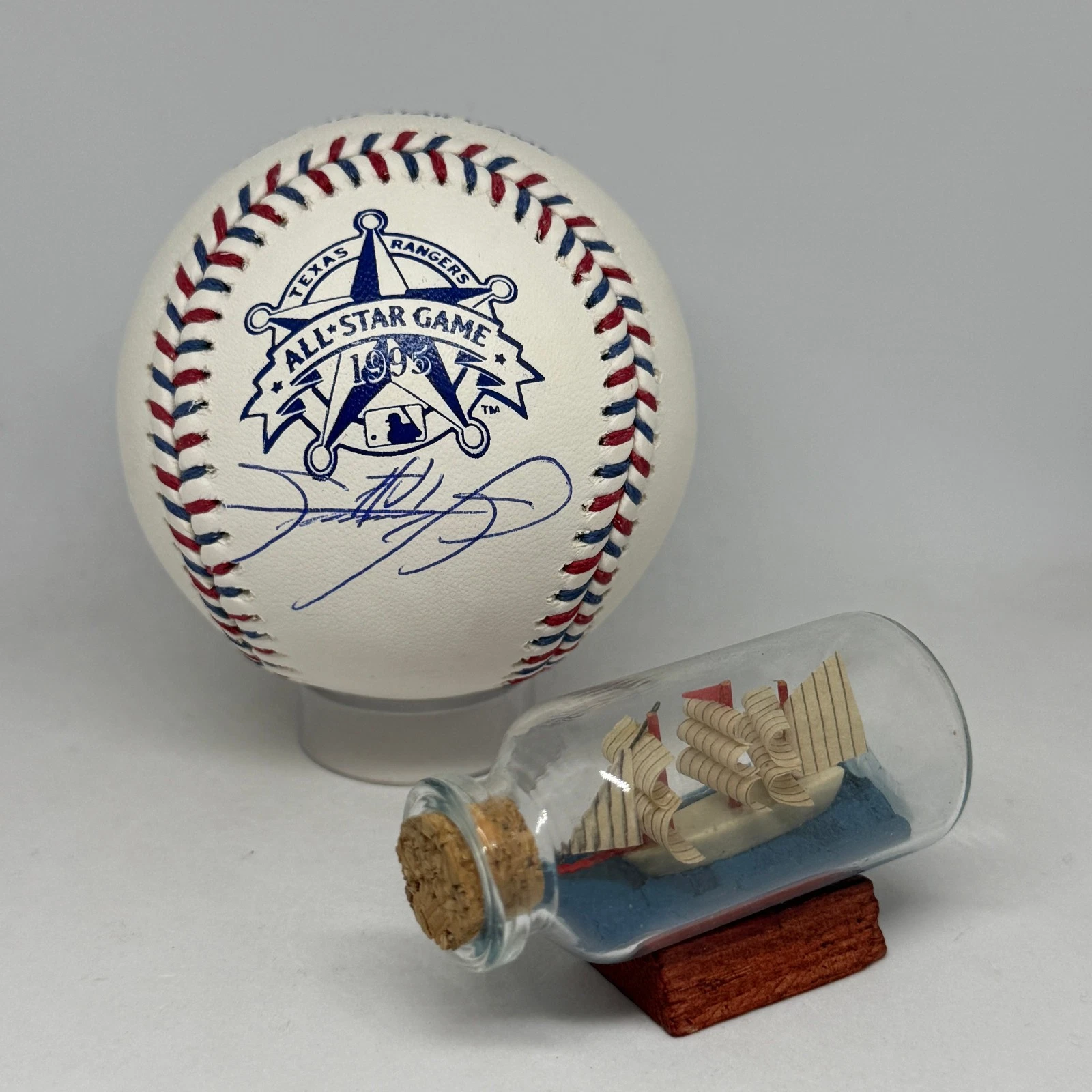 Sammy Sosa signed Rawlings 1995 All Star Game Logo Baseball JSA COA Cubs A4281
