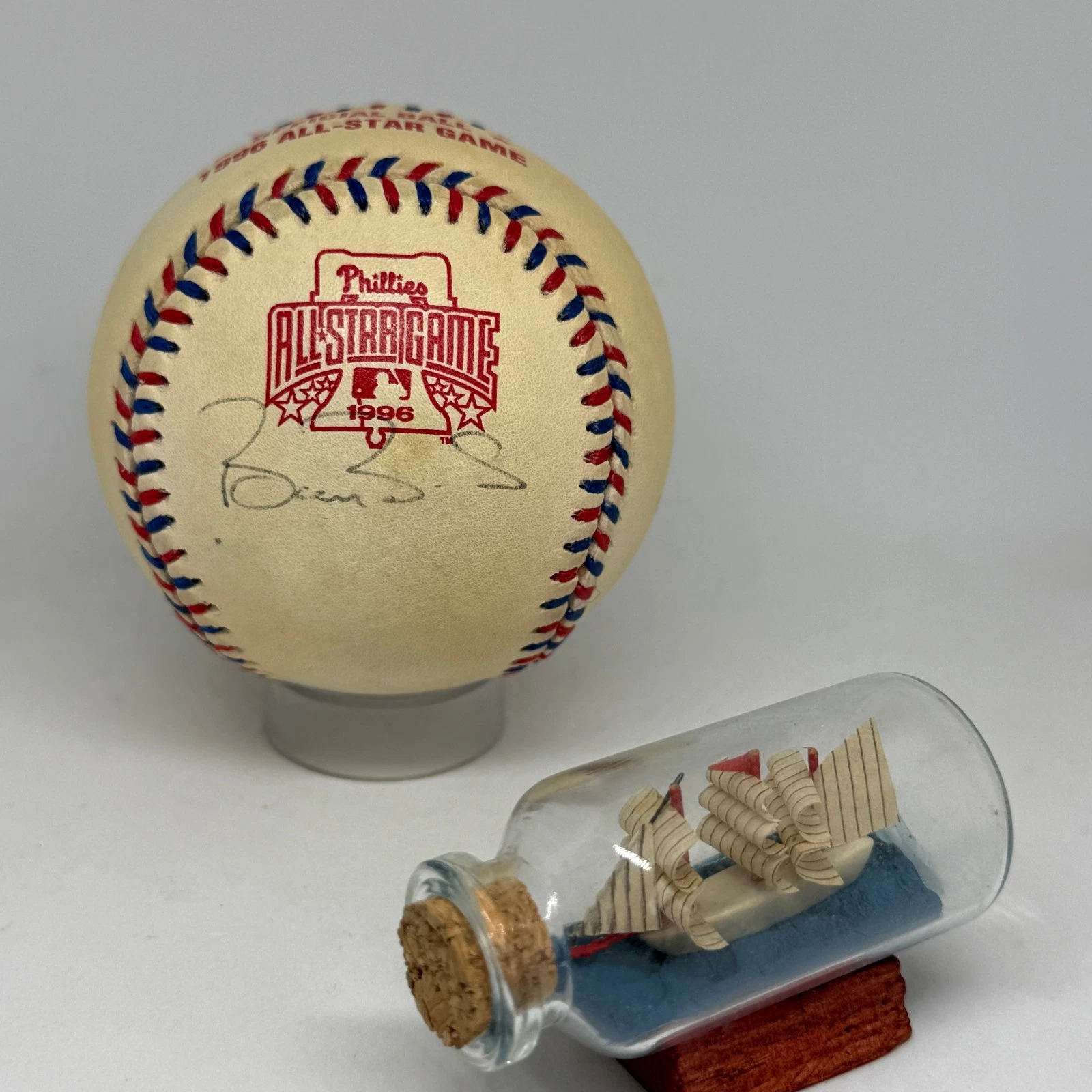 Barry Bonds signed Rawlings 1996 All Star Game Logo Baseball JSA COA Auto A4306