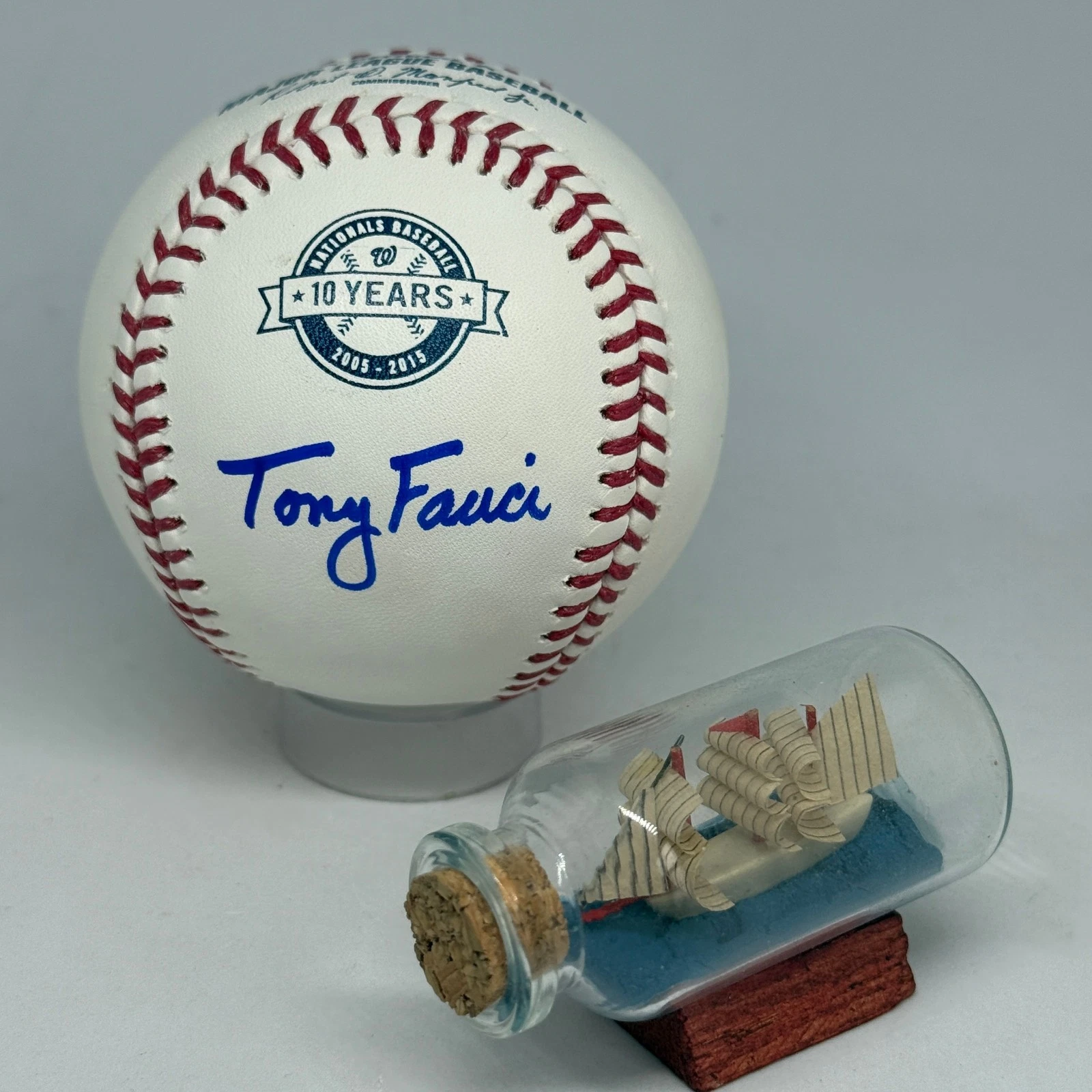 Dr Anthony Fauci signed Rawlings OML Baseball JSA COA Covid Auto Rare A4314