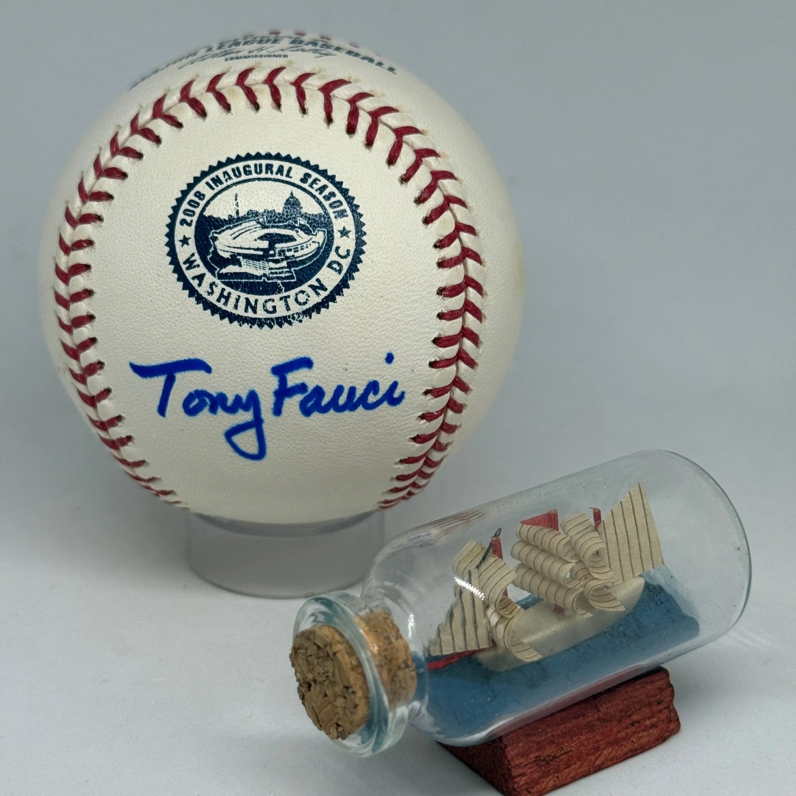 Dr Anthony Fauci signed Rawlings OML Baseball JSA COA Covid Auto Rare A4315
