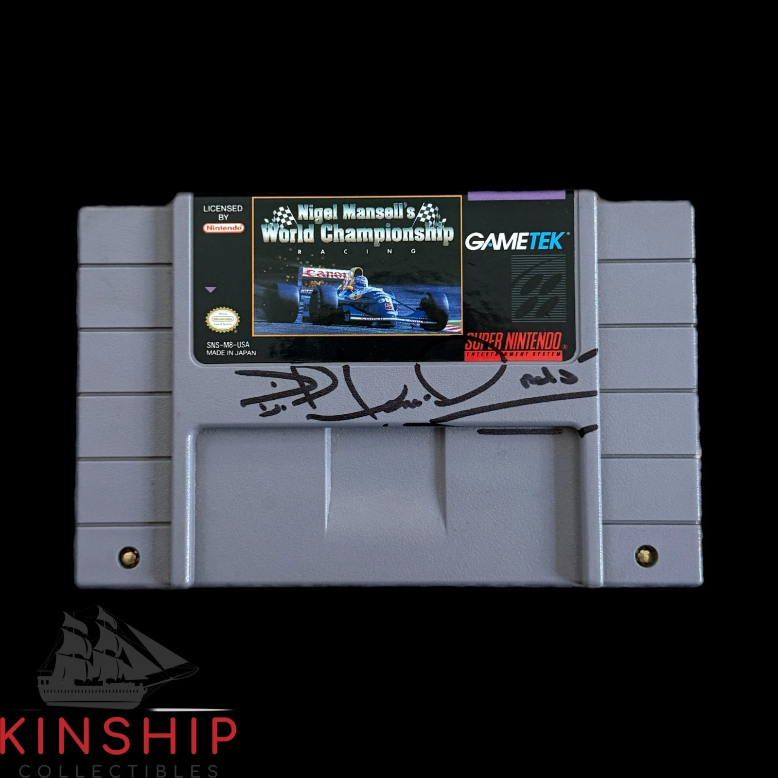 Nigel Mansell signed Nintendo GameTek Video Game JSA COA F1 Auto Rare Z2498
