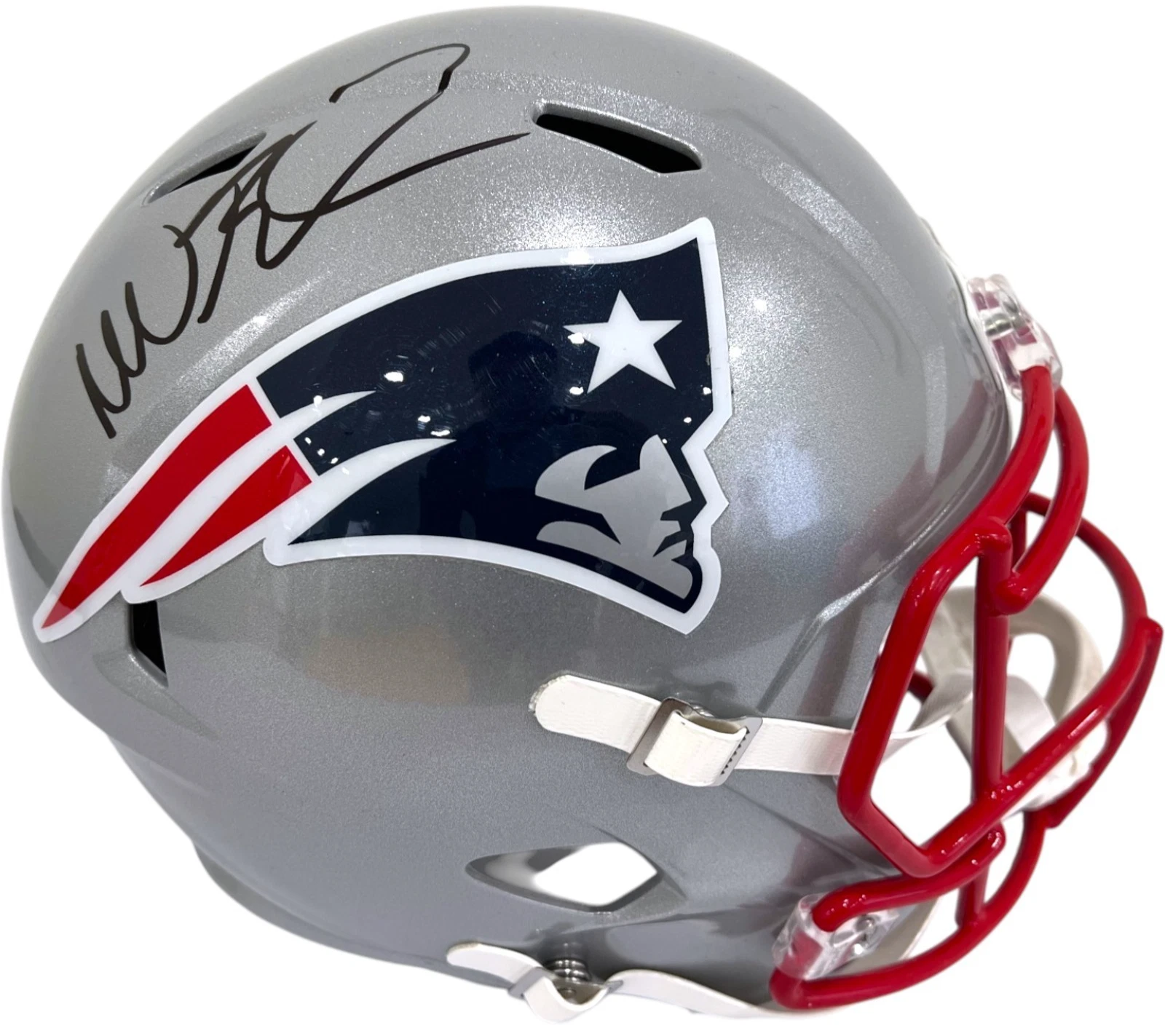 MIKE VRABEL SIGNED NEW ENGLAND PATRIOTS FULL SIZE FOOTBALL SPEED HELMET JSA