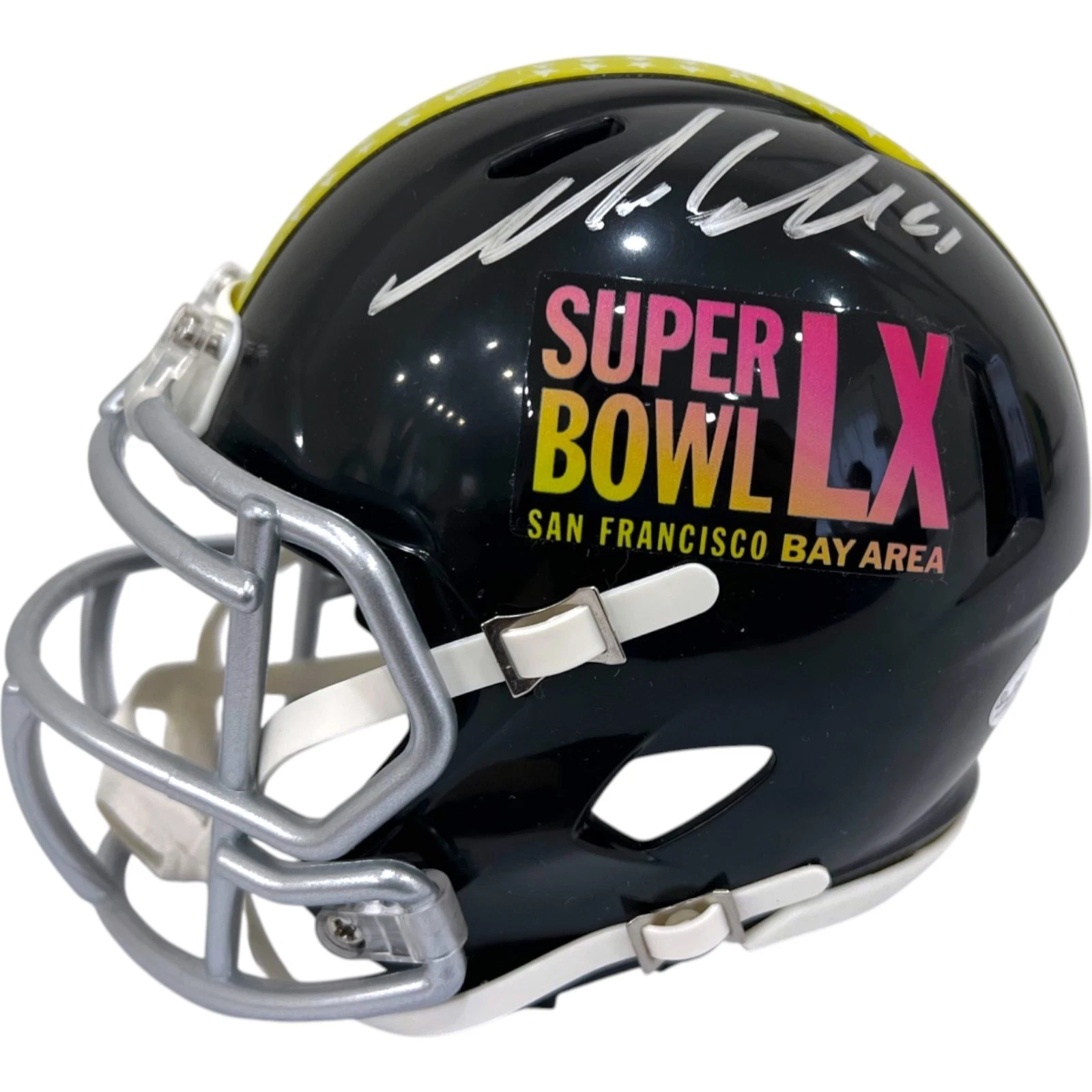 MIKE MACDONALD SIGNED SEAHAWKS SUPER BOWL LX MINI HELMET 2026 CHAMPION JSA COA