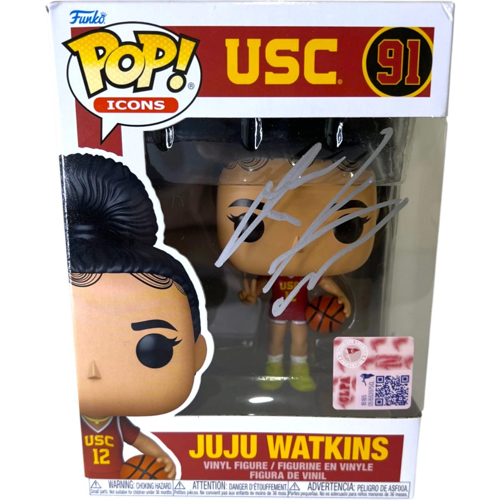 Juju Watkins Signed Autographed USC Funko Pop 91 Auto EXCLUSIVE JSA