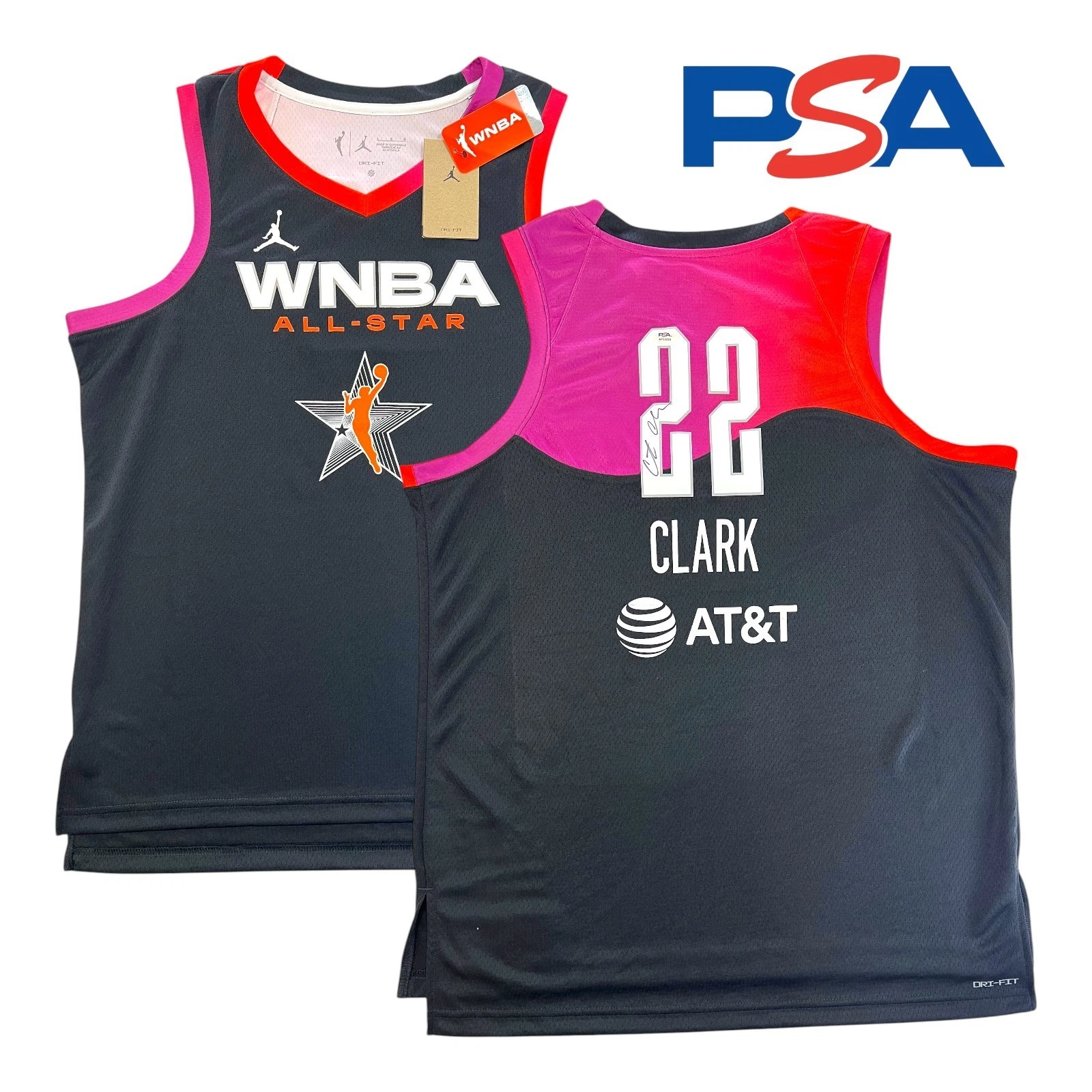 CAITLIN CLARK SIGNED AUTOGRAPHED 2024 ALL STAR NIKE JERSEY ROOKIE SEASON PSA