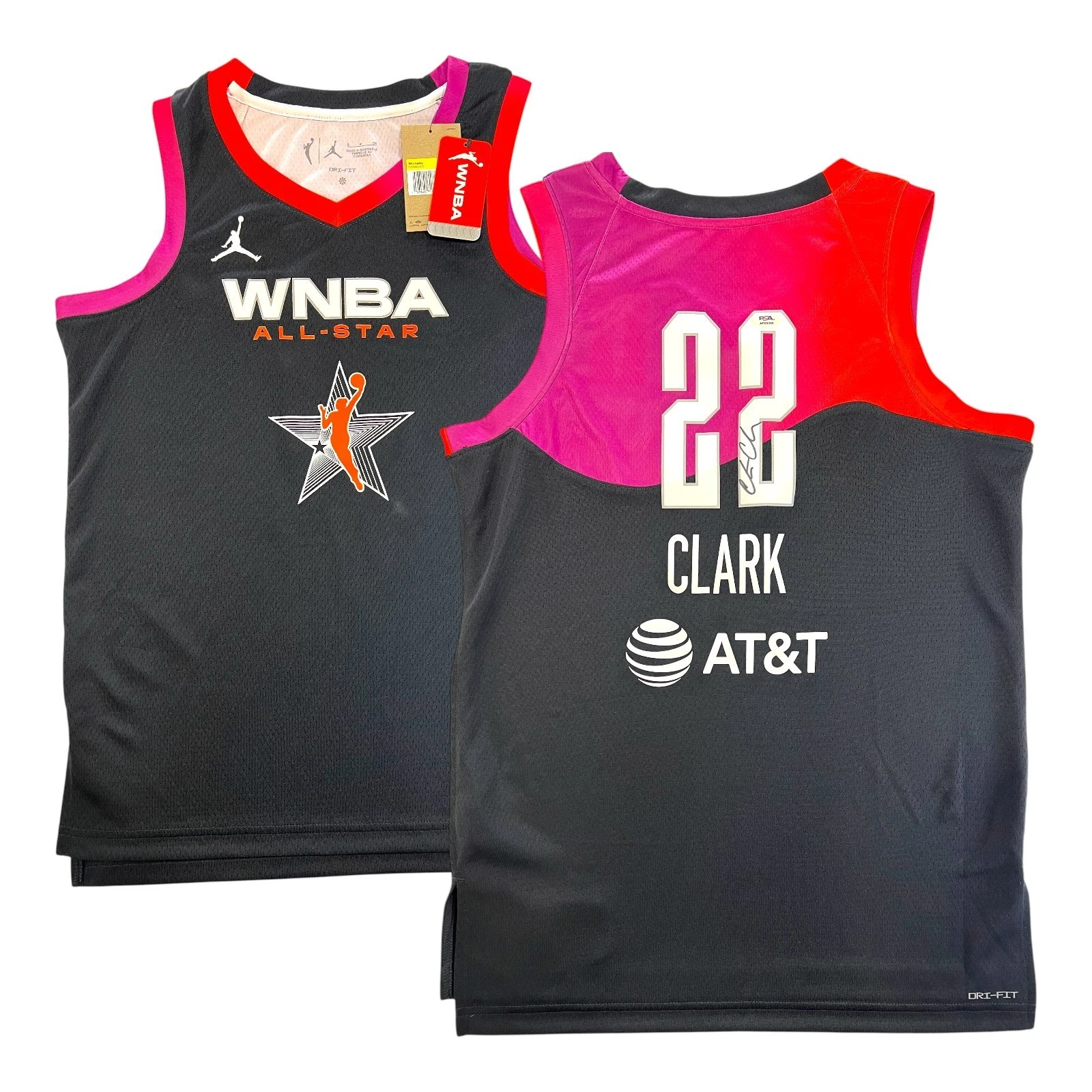 CAITLIN CLARK SIGNED 2024 ALL STAR NIKE BASKETBALL JERSEY ROOKIE SEASON PSA/DNA