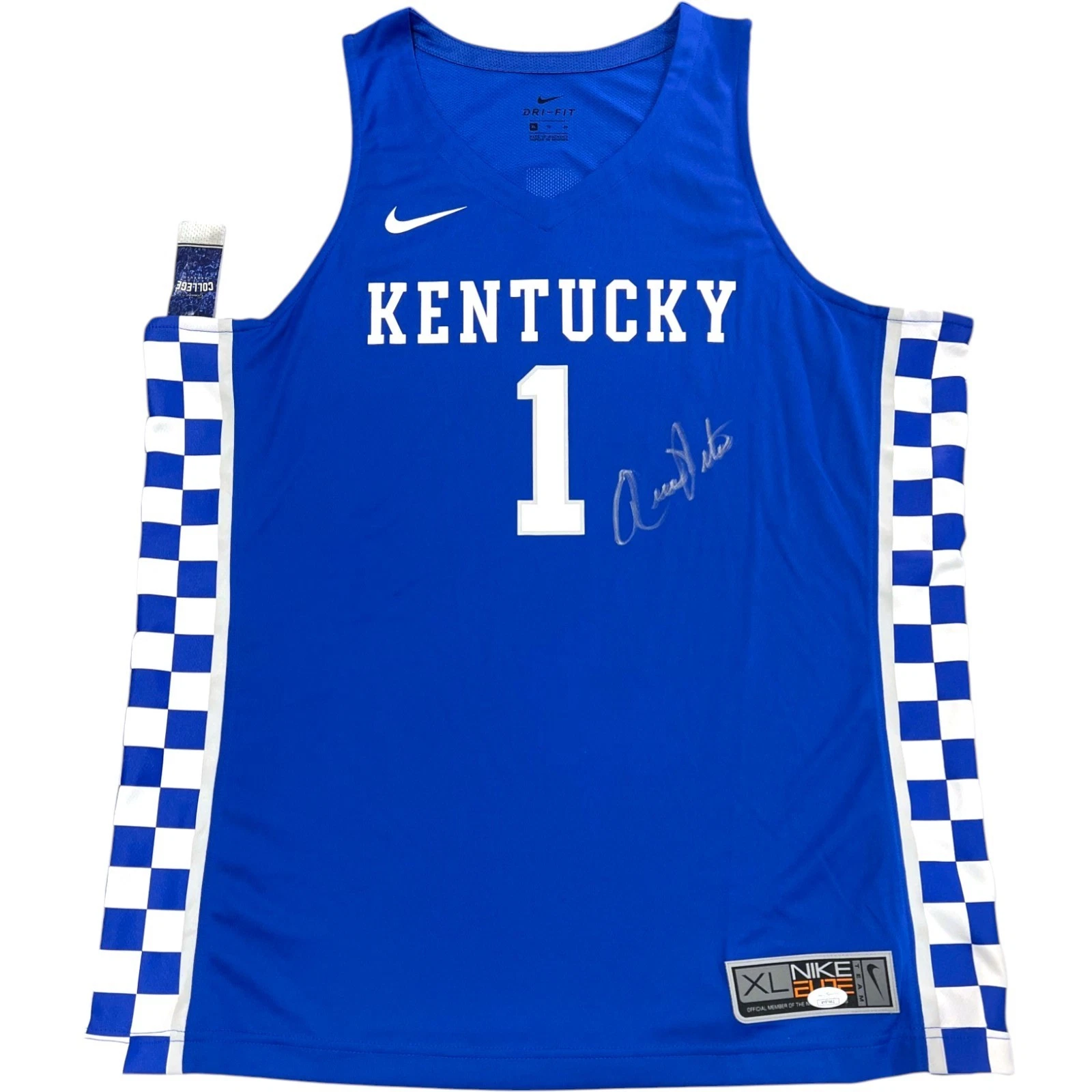 RICK PITINO SIGNED KENTUCKY WILDCATS NIKE BASKETBALL JERSEY FINAL FOUR JSA COA