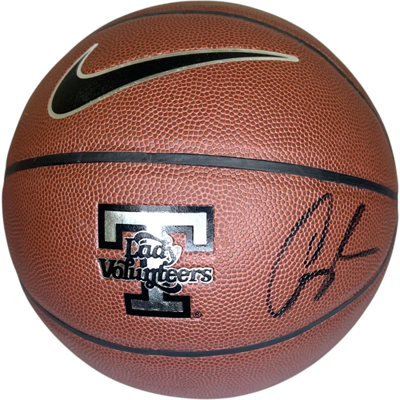 Candace Parker Signed Tennessee Volunteers Logo Basketball Auto PSA/DNA