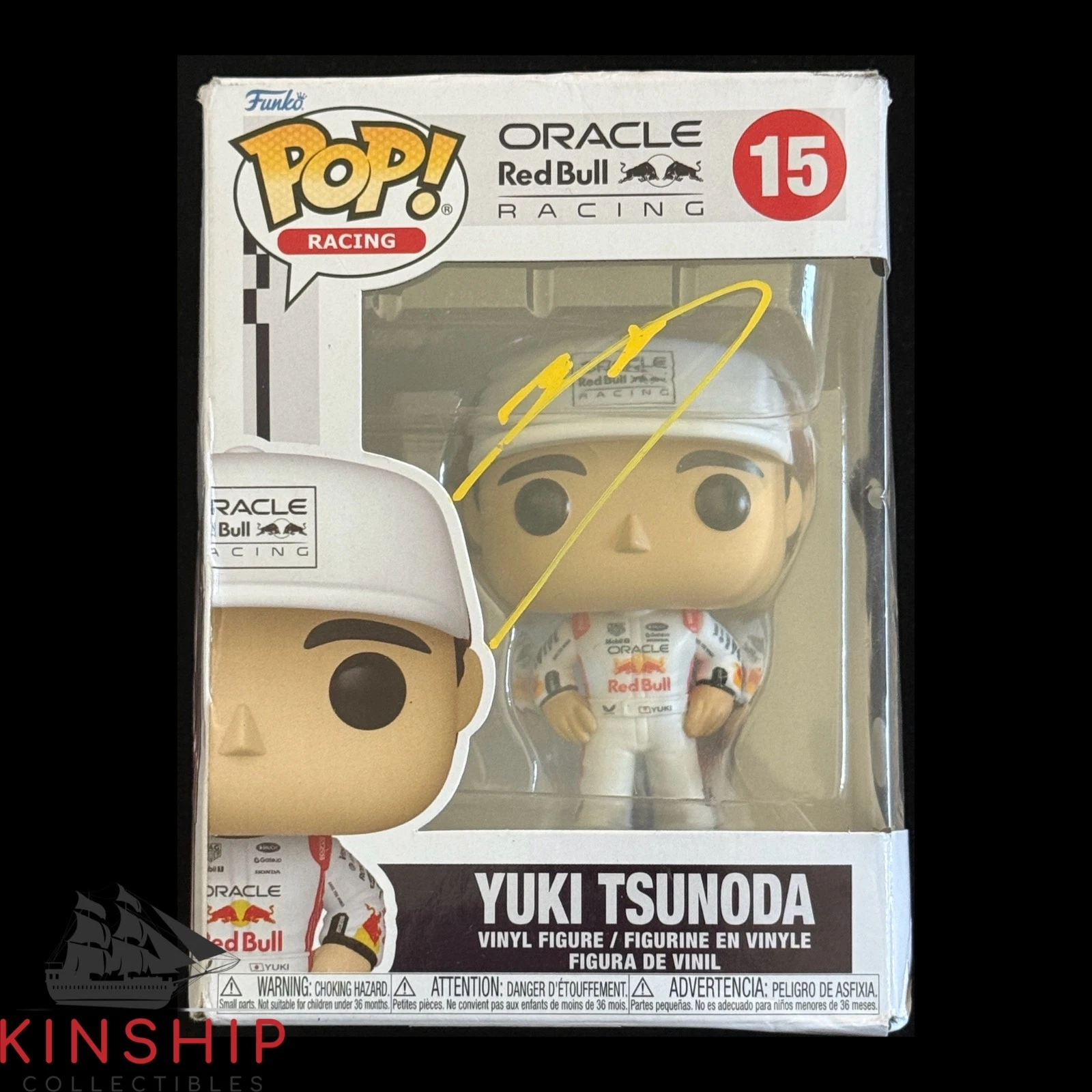 Yuki Tsunoda signed Funko Pop #15 JSA COA F1 Racing Auto Rare Z2507