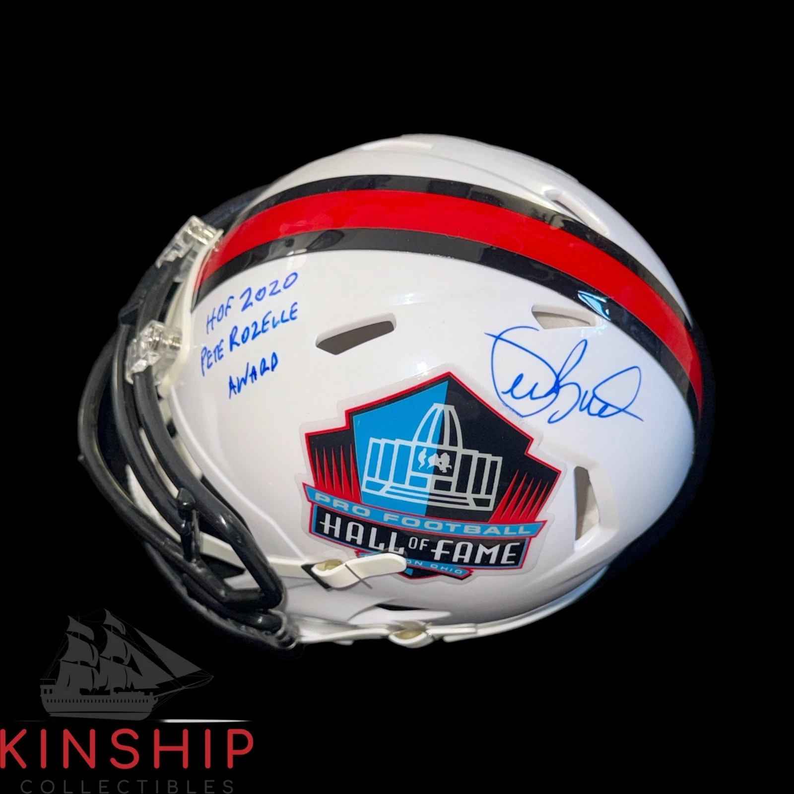 Joe Buck signed Football HOF Mini Helmet JSA COA Inscribed Broadcaster Auto F92
