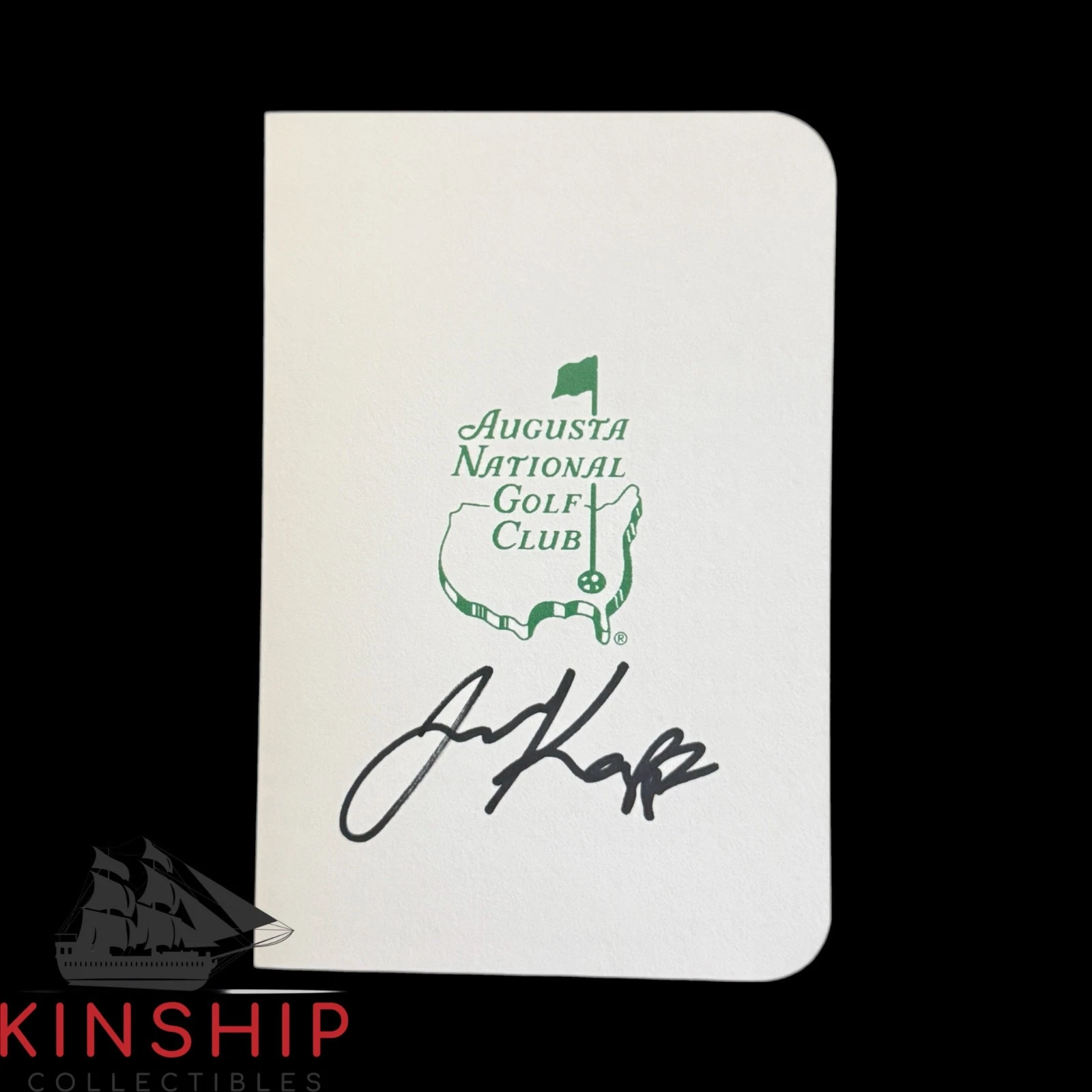 Jake Knapp signed Masters Scorecard JSA COA Augusta PGA Golf Auto Z2518