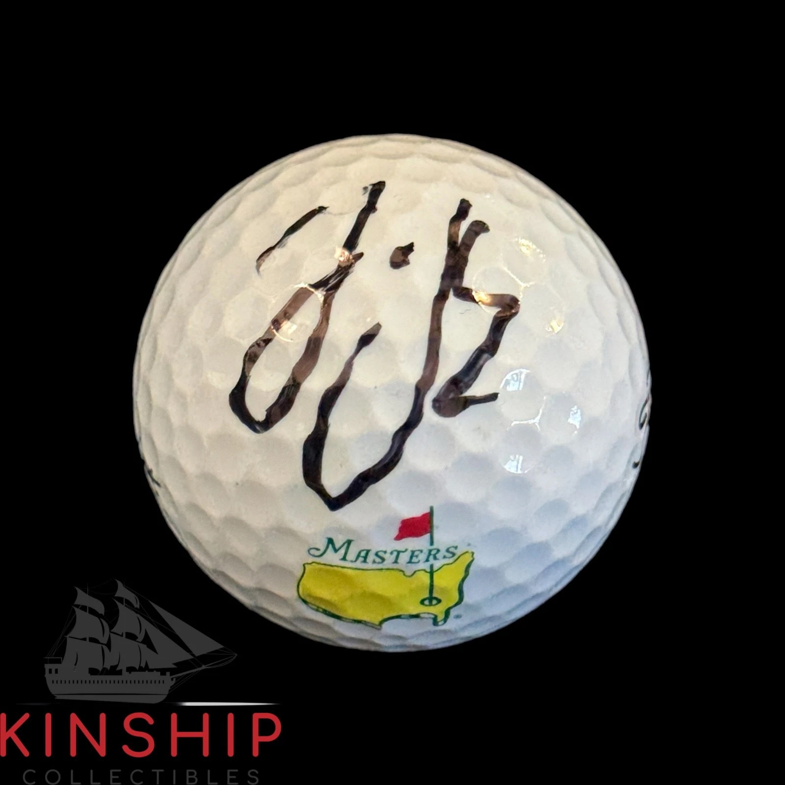JJ Spaun signed Masters Logo Golf Ball JSA COA US Open PGA Auto Rare A4326