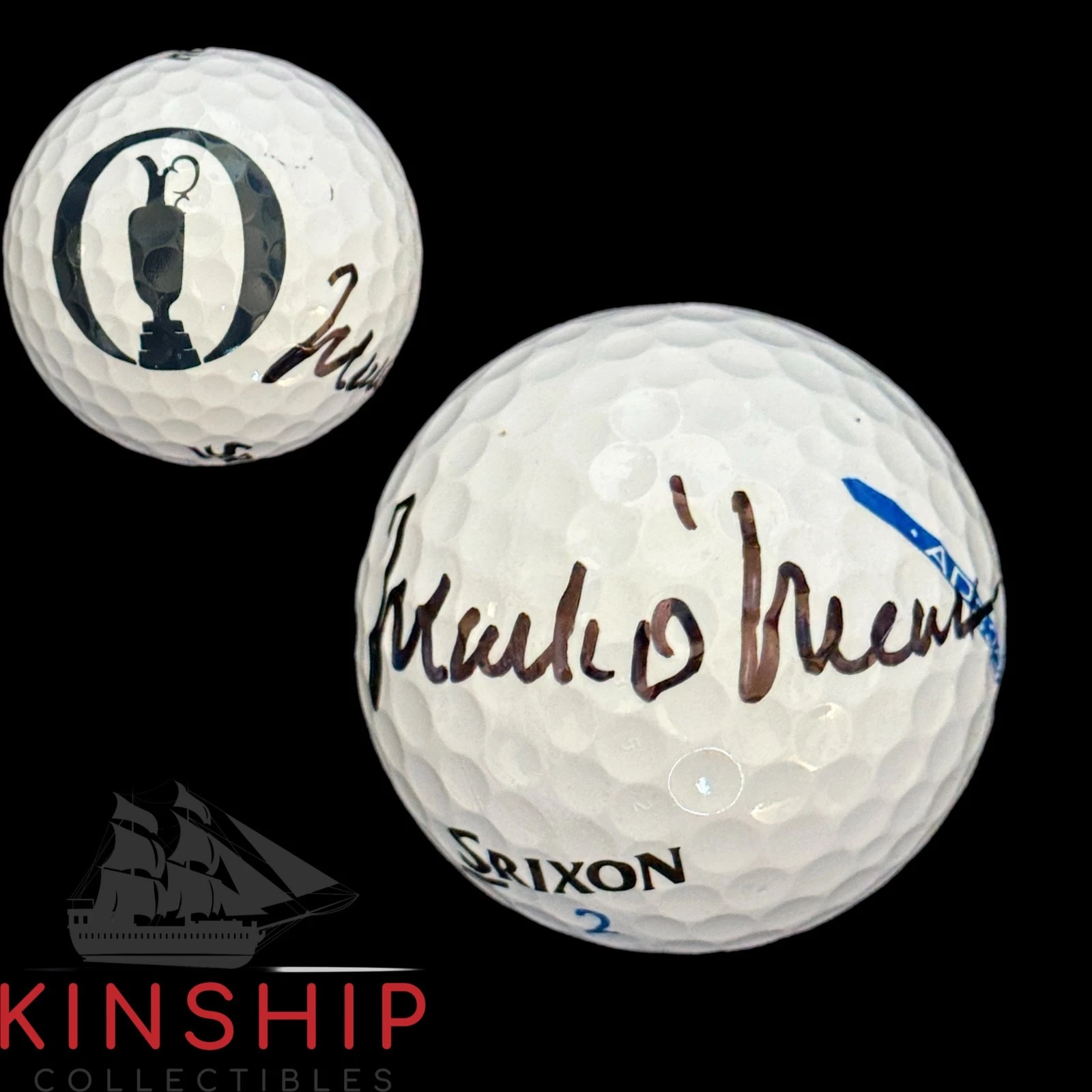 Mark O'Meara signed British Open Logo Golf Ball JSA COA PGA Masters Auto A4348