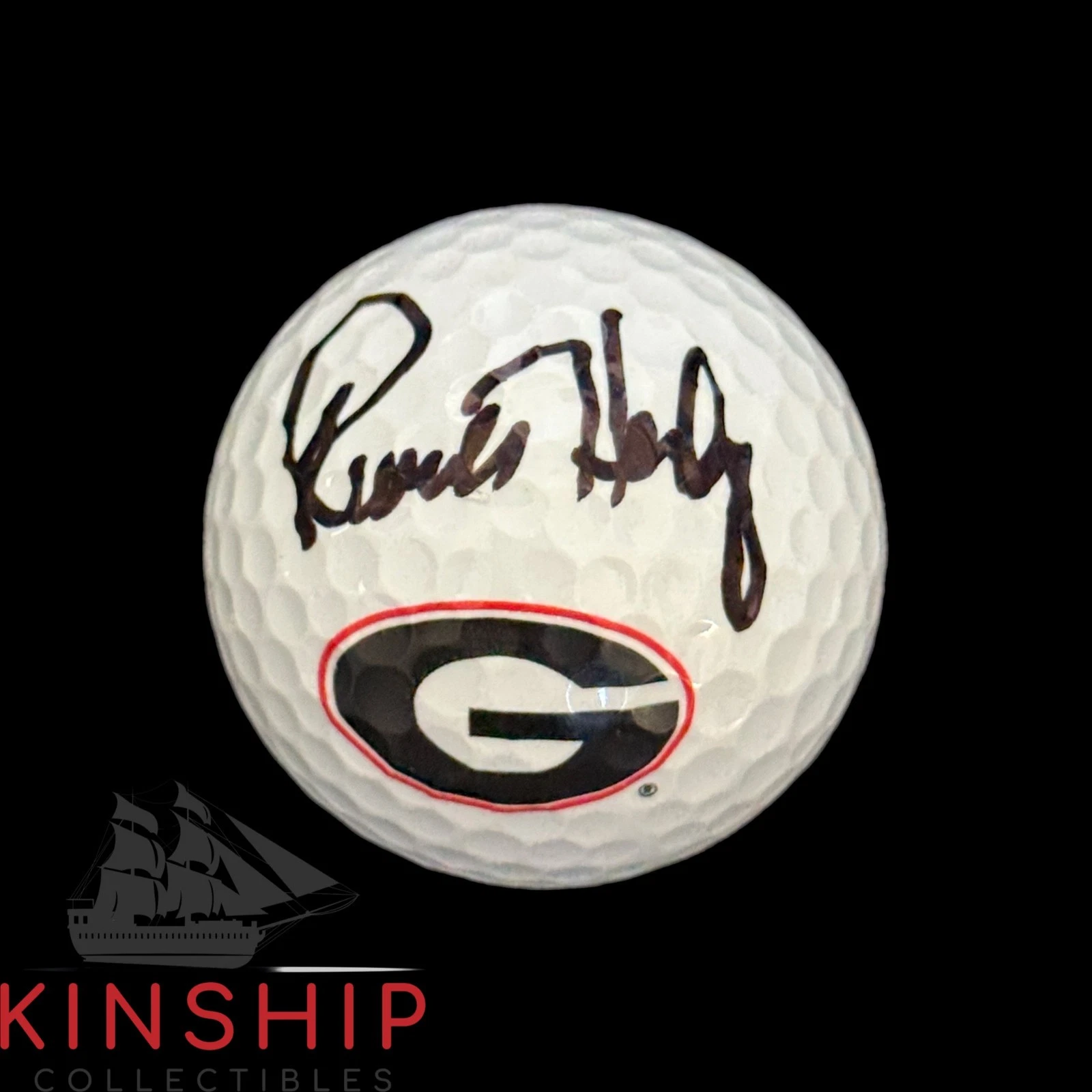 Russell Henley signed UGA Logo Golf Ball JSA COA PGA University of Georgia A4347