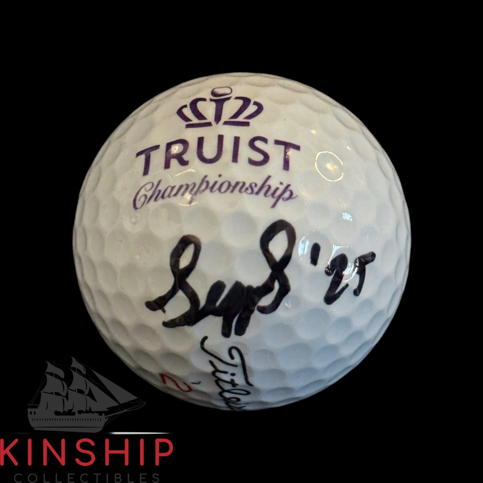 Sepp Straka signed Truist Championship Logo Golf Ball JSA COA PGA Auto A4341