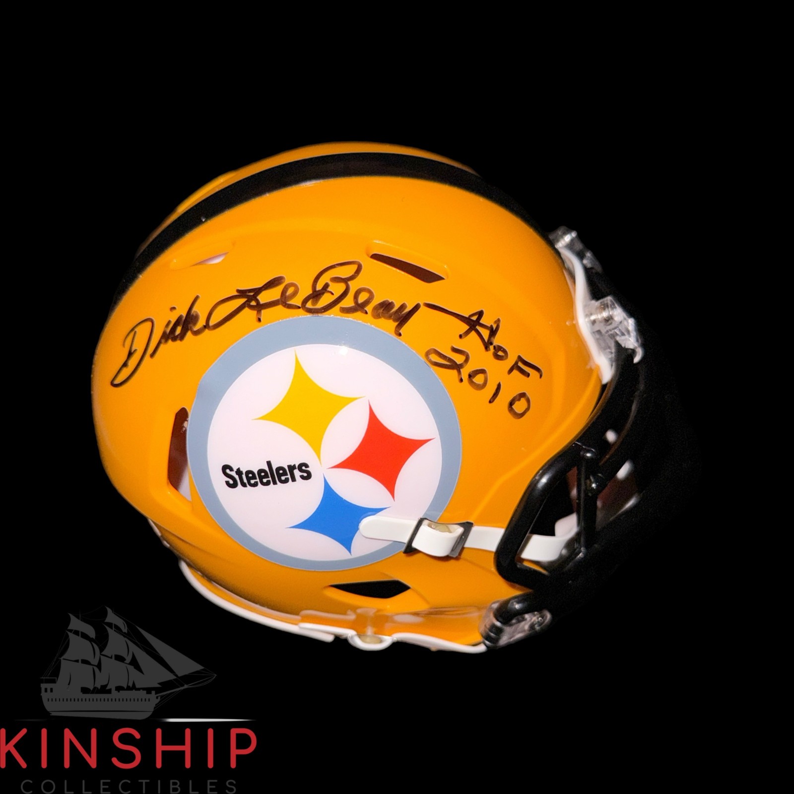 Dick LeBeau signed Steelers Mini Helmet JSA COA Inscribed HOF Auto Rare F100