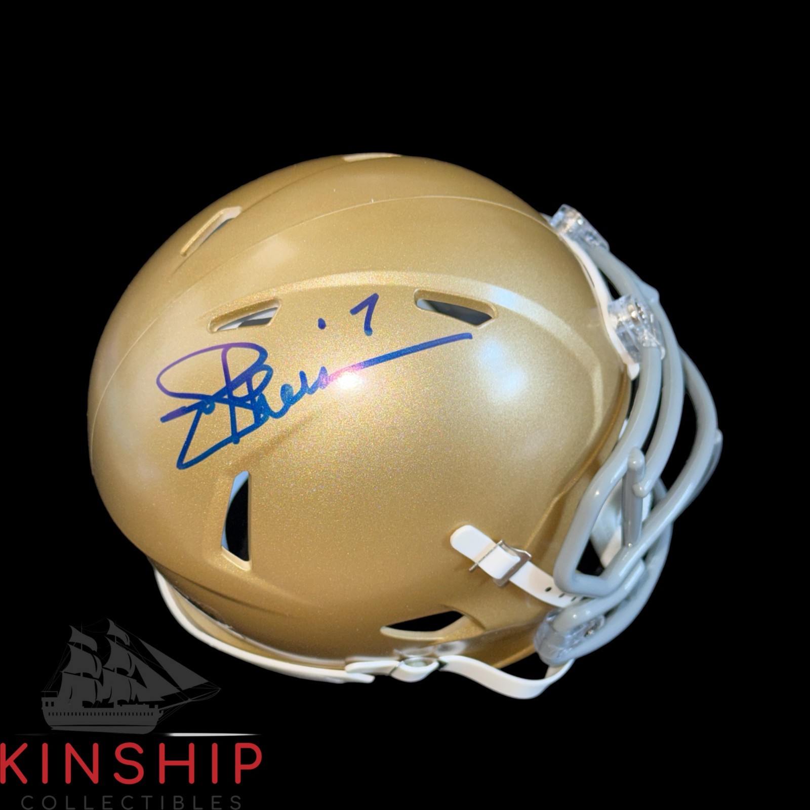 Joe Theismann signed Notre Dame Football Mini Helmet JSA COA QB Auto F102