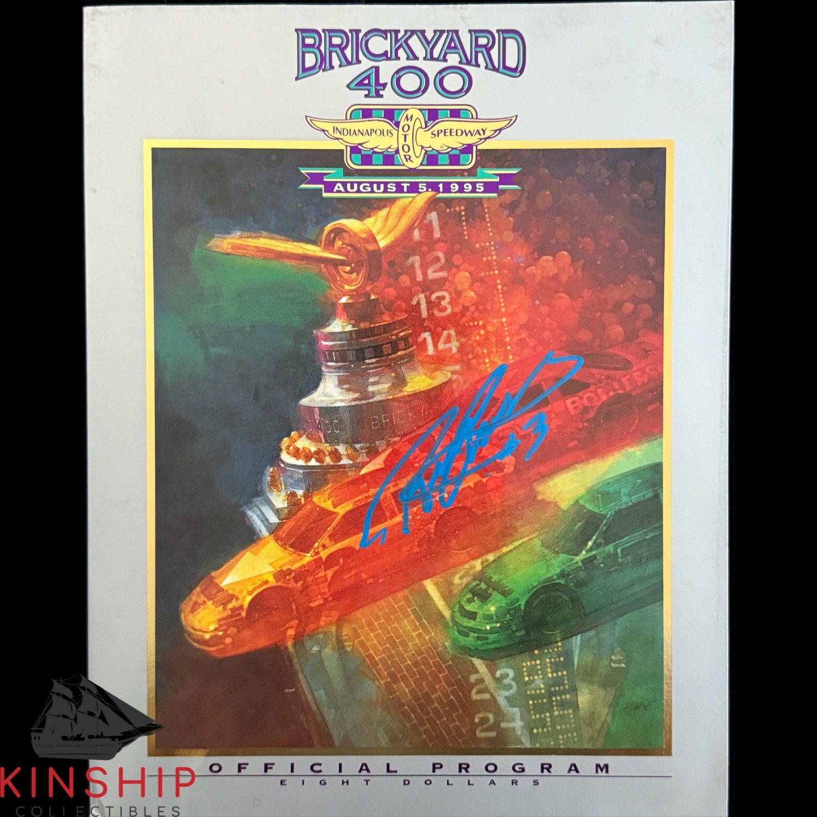 Richard Childress signed 1995 Brickyard 400 Program JSA COA NASCAR Auto E390
