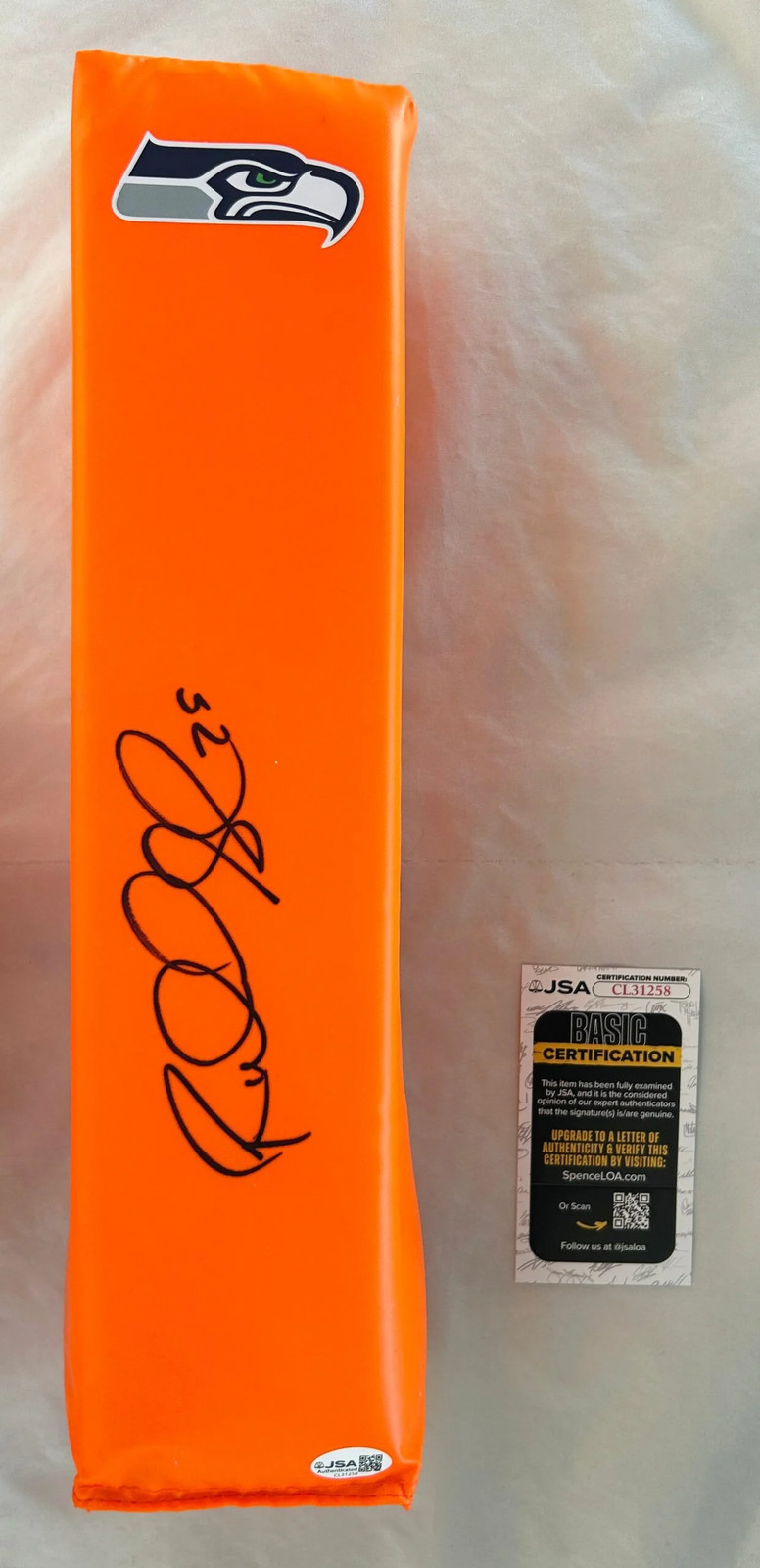 Richard Sherman Signed Pylon Seattle Seahawks JSA COA