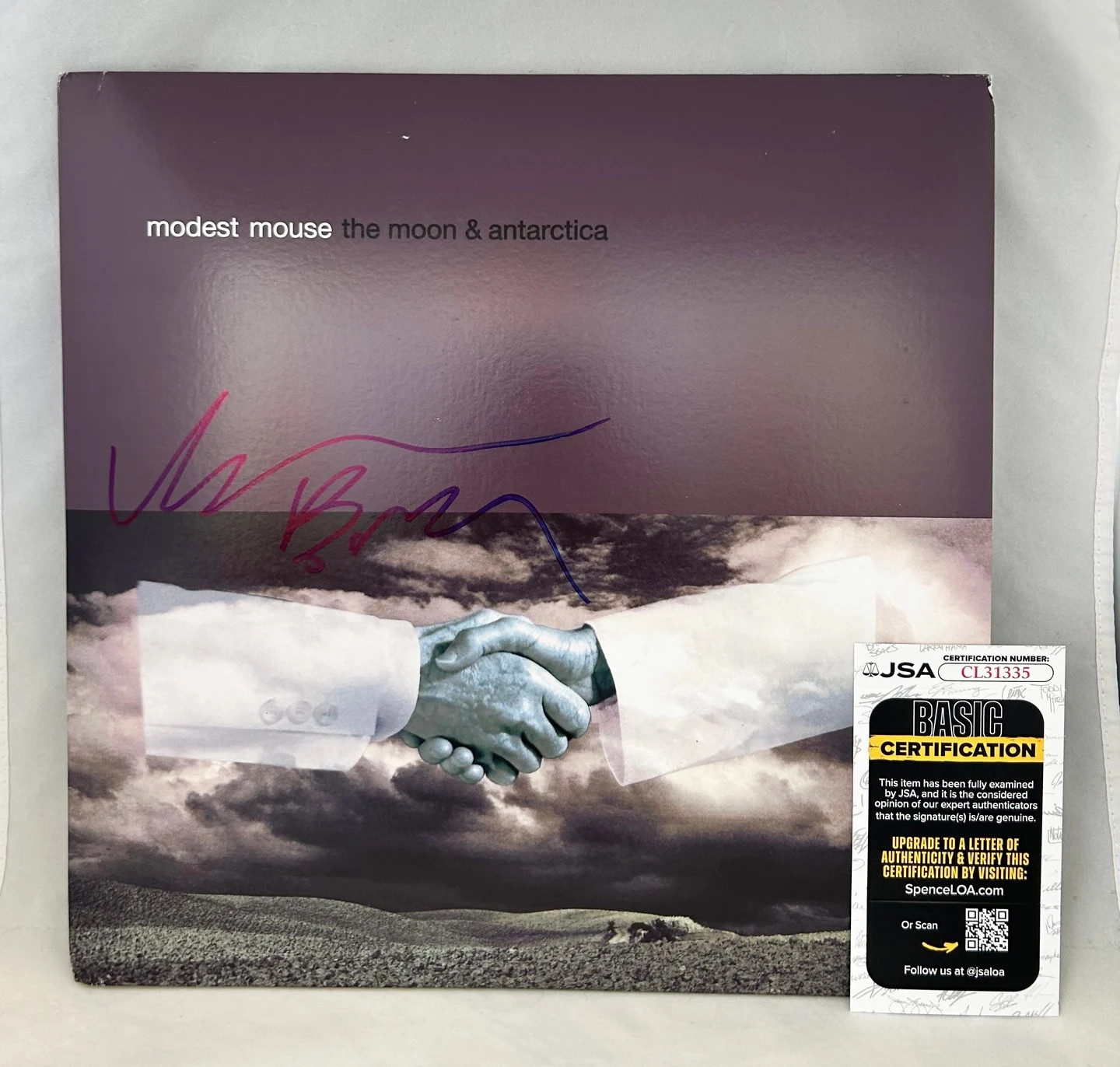 Isaac Brock Signed Vinyl LP Album Modest Mouse The Moon and Antartica JSA COA
