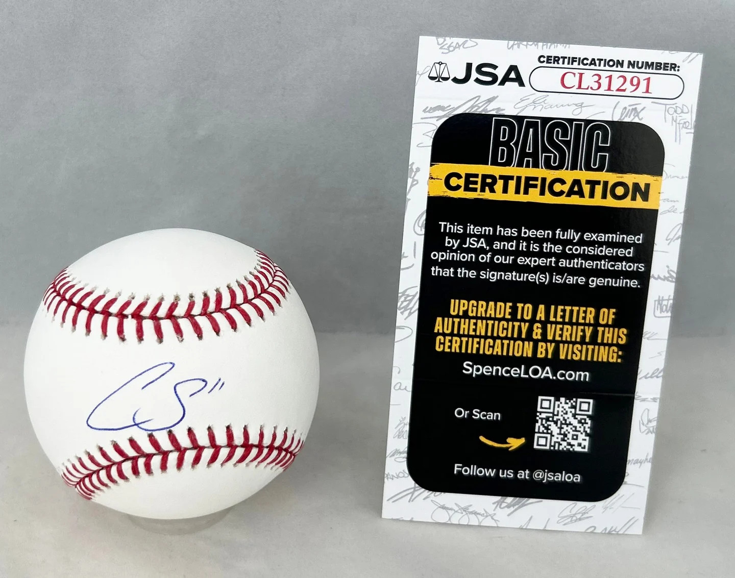Cam Smith Signed Authentic MLB Baseball Houston Astros JSA COA
