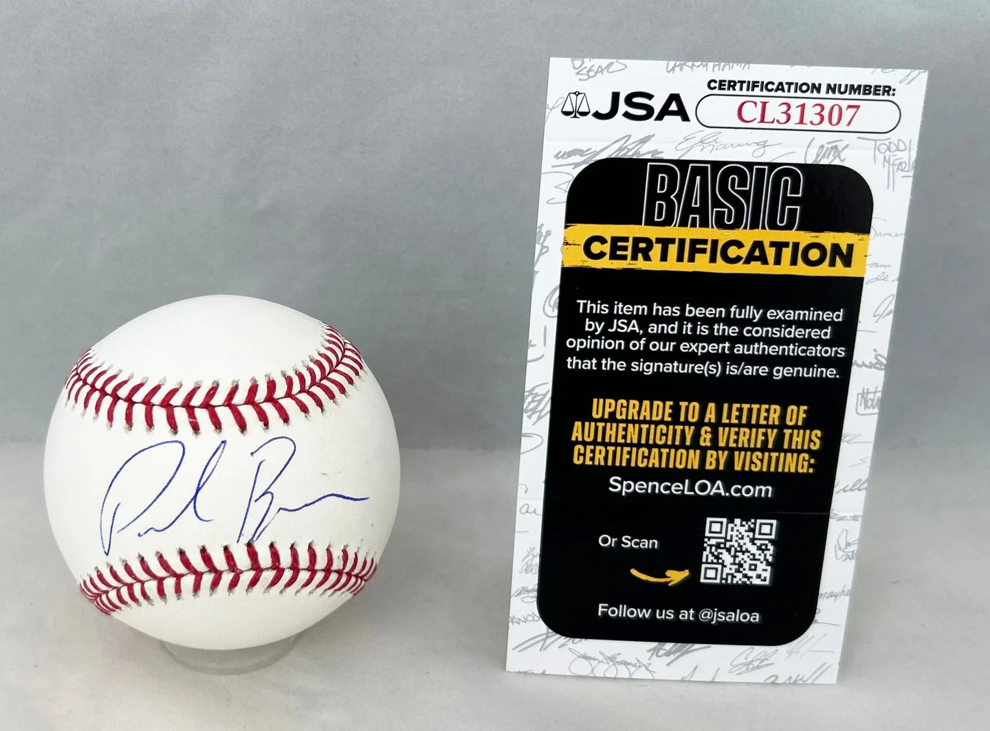 Paul Ryan Signed Baseball Former Speaker of The House JSA COA