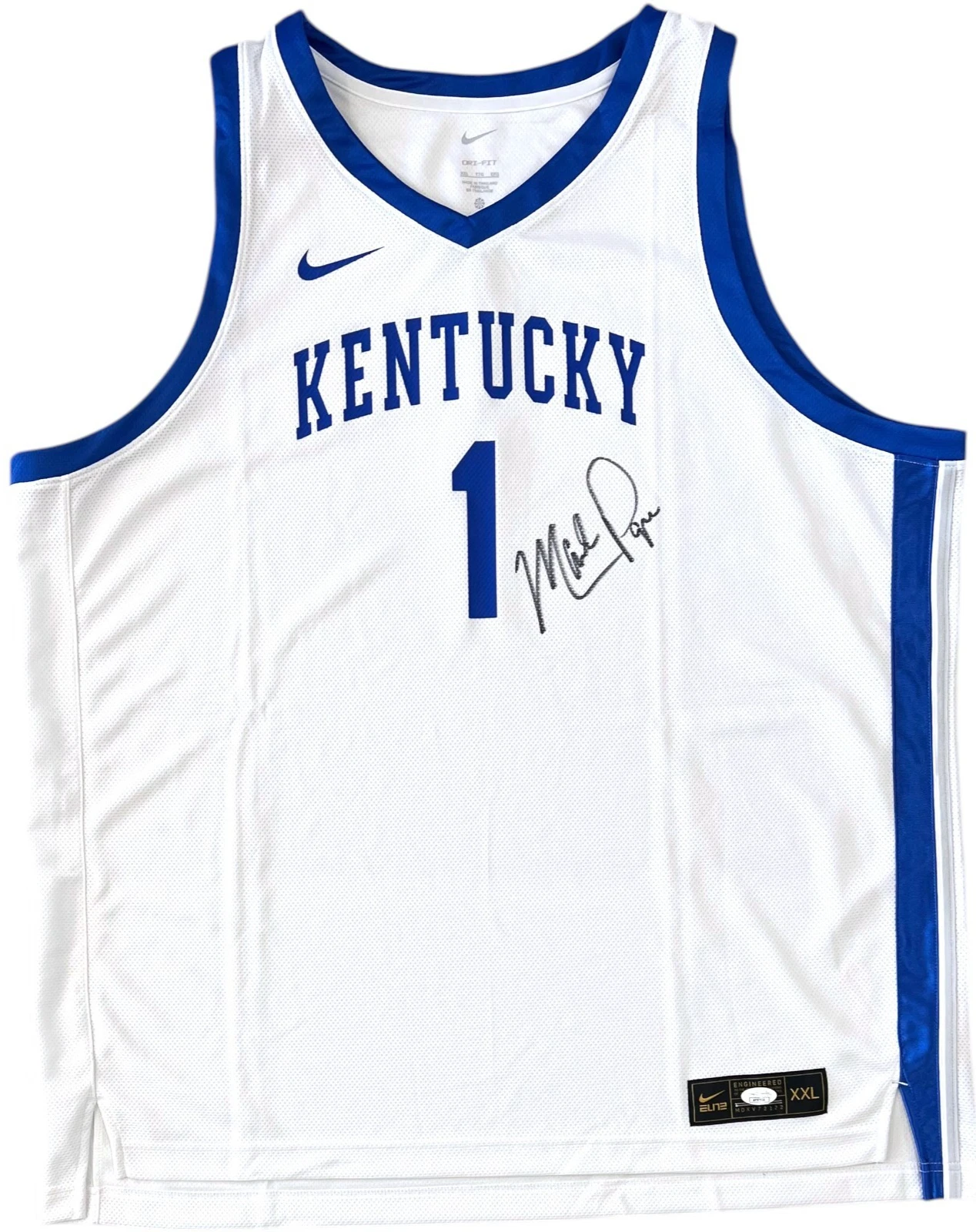 MARK POPE SIGNED AUTOGRAPHED KENTUCKY WILDCATS NIKE BASKETBALL JERSEY JSA COA