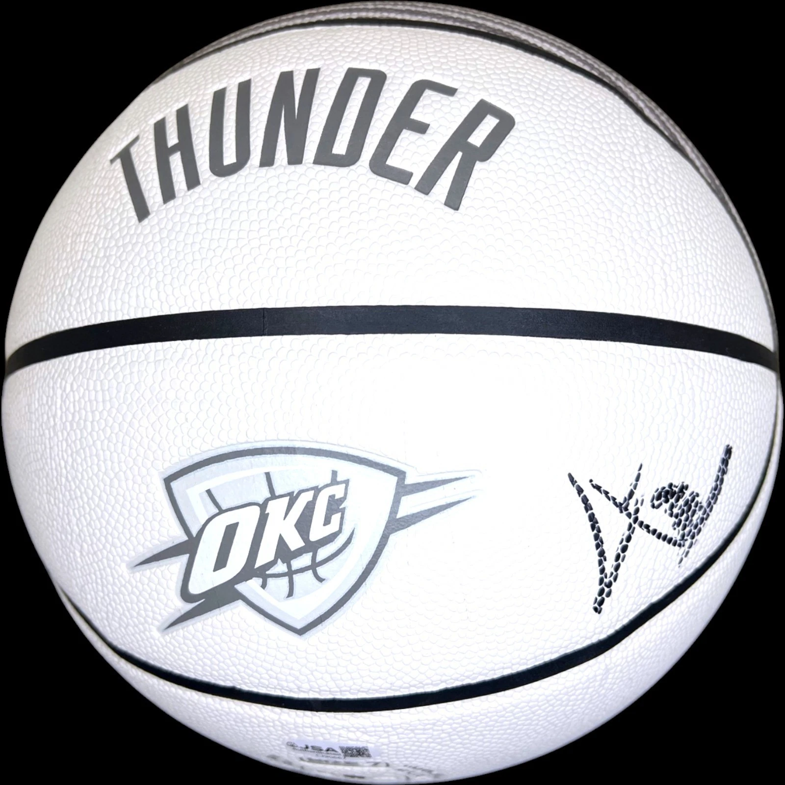 JARED MCCAIN SIGNED AUTOGRAPHED OKLAHOMA CITY THUNDER BASKETBALL OKC JSA