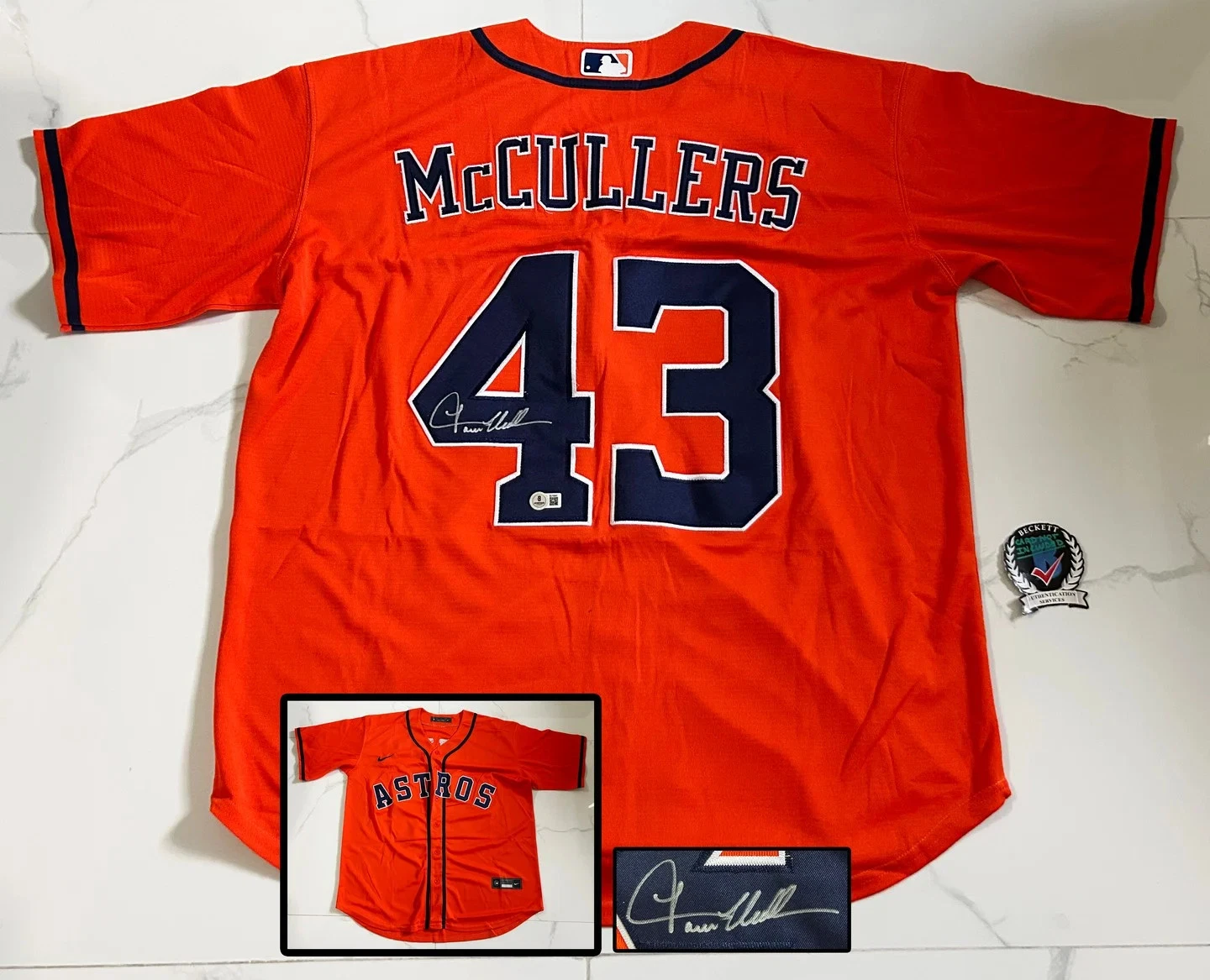 Lance McCullers Signed Jersey Houston Astros Beckett BAS COA