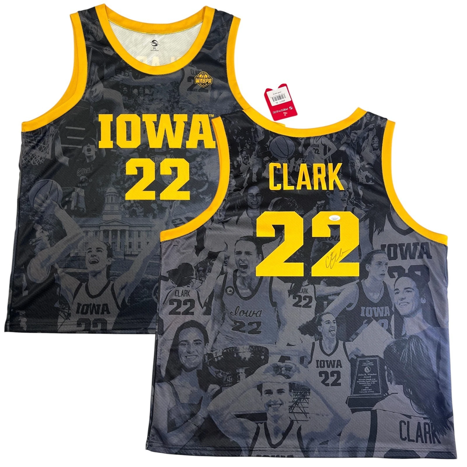 CAITLIN CLARK SIGNED AUTOGRAPHED IOWA HAWKEYES BASKETBALL JERSEY FEVER JSA