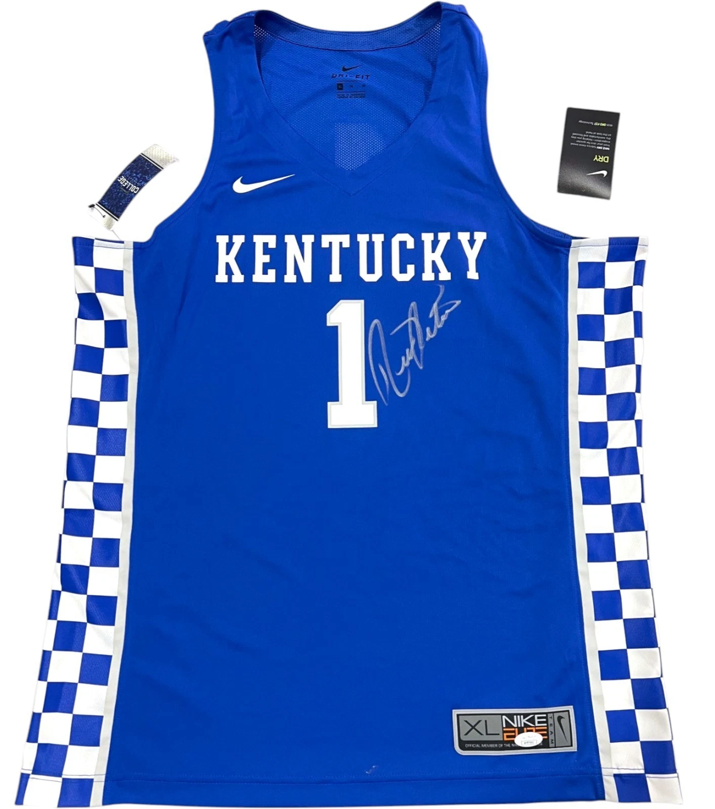 RICK PITINO SIGNED AUTOGRAPHED KENTUCKY WILDCATS NIKE BASKETBALL JERSEY JSA COA