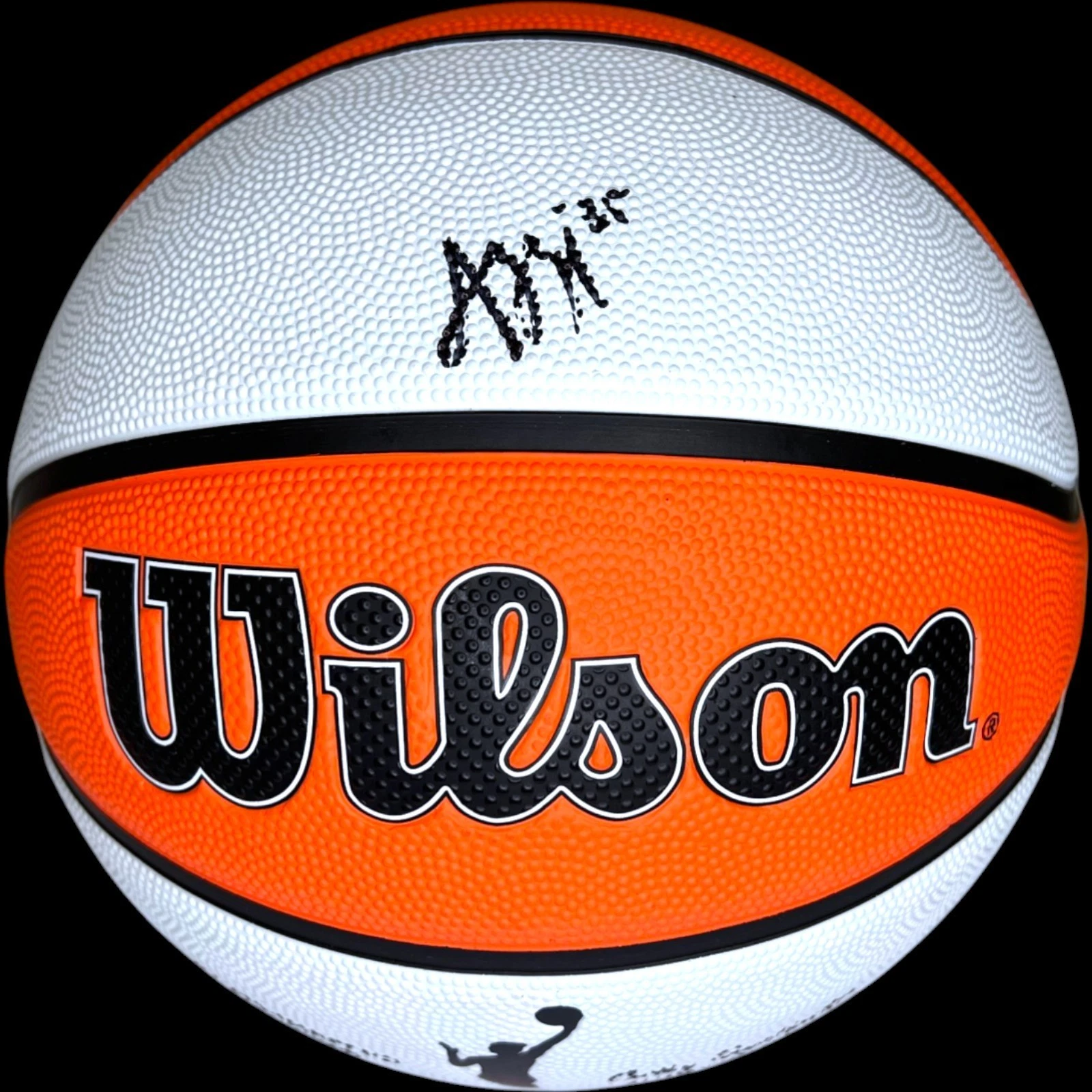 AZZI FUDD SIGNED AUTOGRAPHED WILSON WNBA BASKETBALL UCONN HUSKIES PSA/DNA
