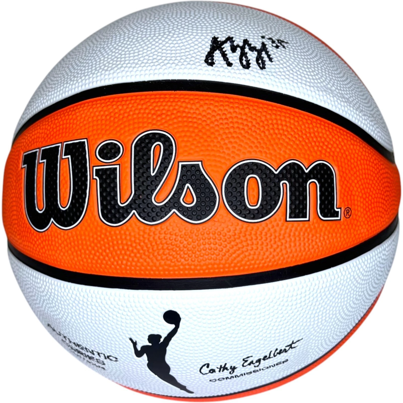 AZZI FUDD SIGNED AUTOGRAPHED WILSON WNBA BASKETBALL UCONN HUSKIES PSA/DNA COA