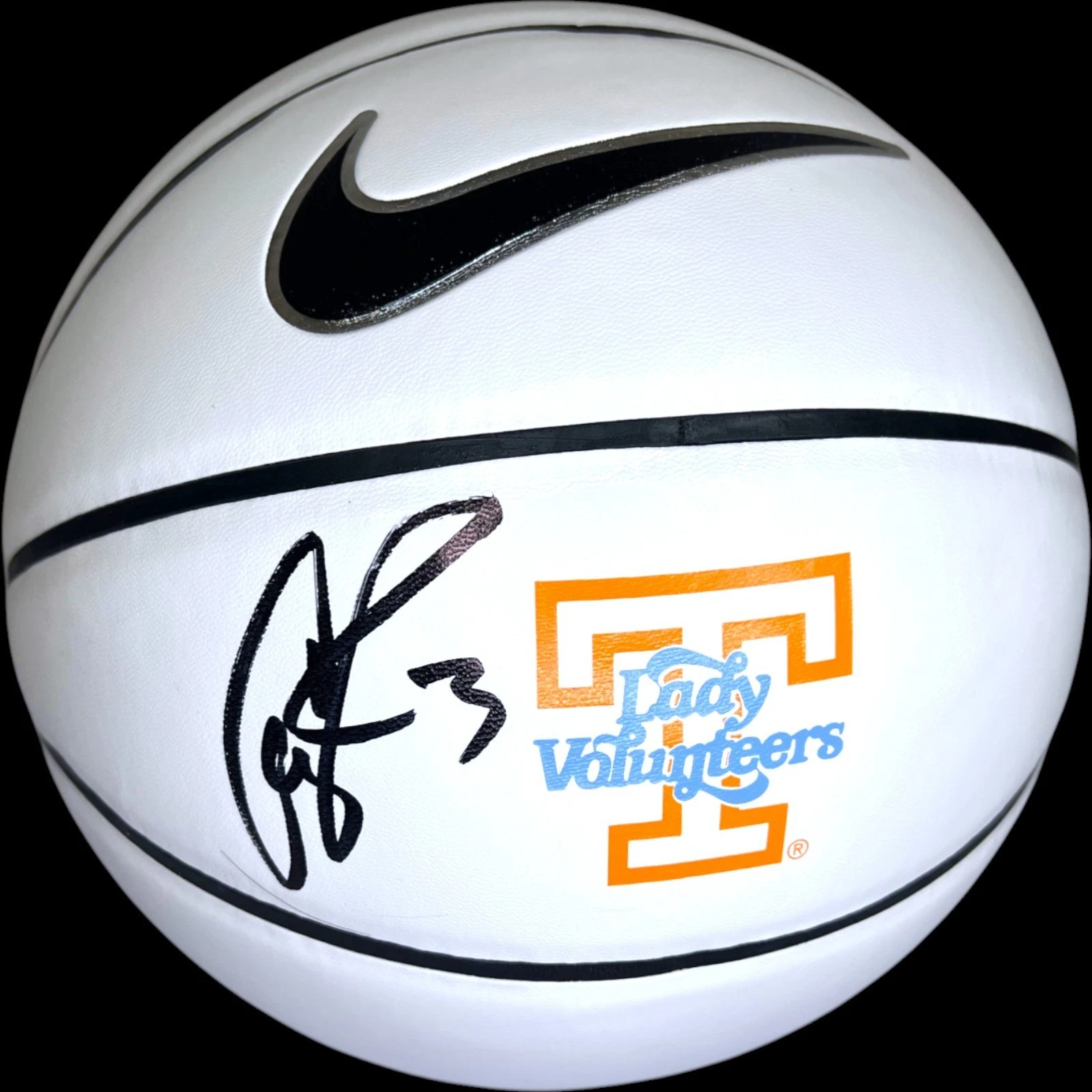 Candace Parker Signed Tennessee Volunteers White Panel Basketball Auto Psa/Dna !