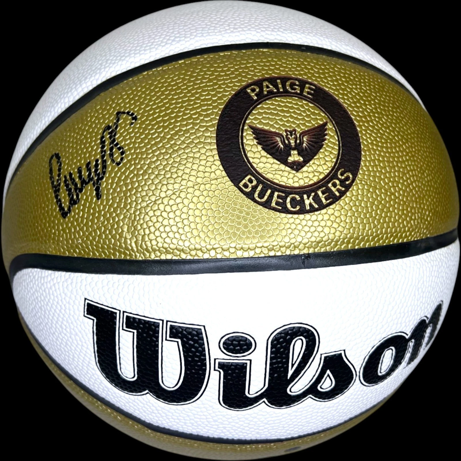 PAIGE BUECKERS SIGNED WNBA WILSON CUSTOM DALLAS WINGS BASKETBALL PSA/DNA COA