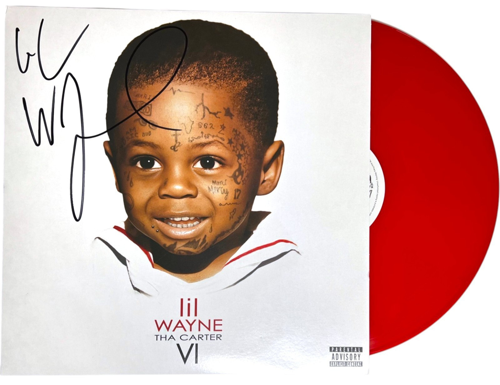 LIL WAYNE SIGNED AUTOGRAPHED THA CARTER VI 6 VINYL ALBUM LP RECORD JSA COA