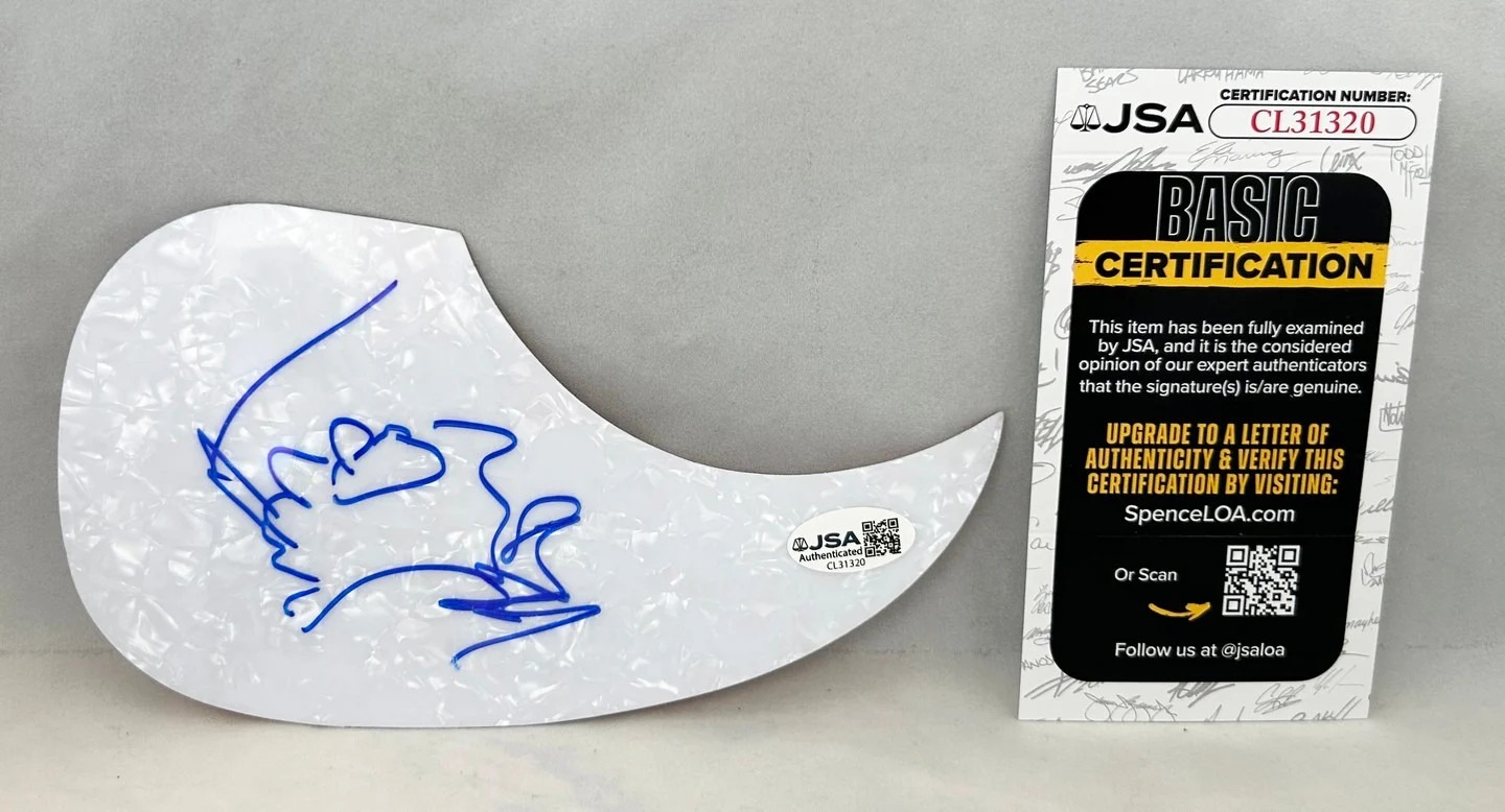 Sean Paul Signed Acoustic Pickguard JSA COA
