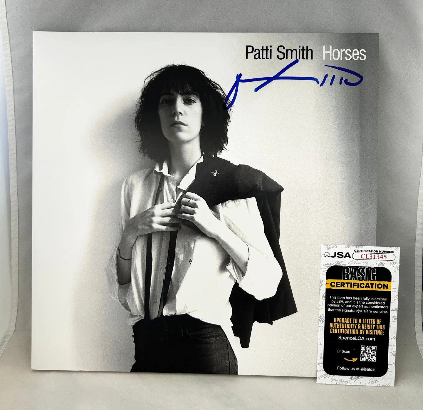 Patti Smith Signed Vinyl LP Album Horses JSA COA