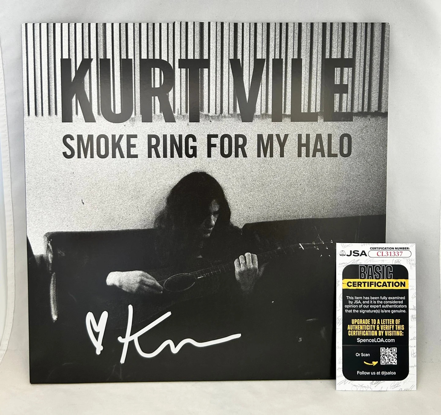 Kurt Vile Signed Vinyl LP Album Smoke Ring For My Halo JSA COA