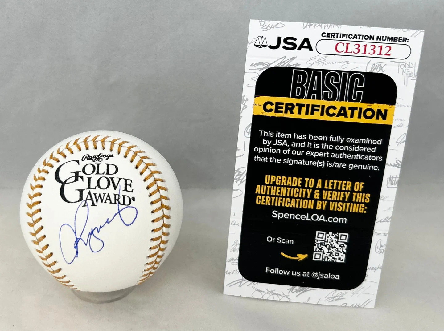 Alex Rodriguez Signed Gold Glove Baseball New York Yankees JSA 1 COA