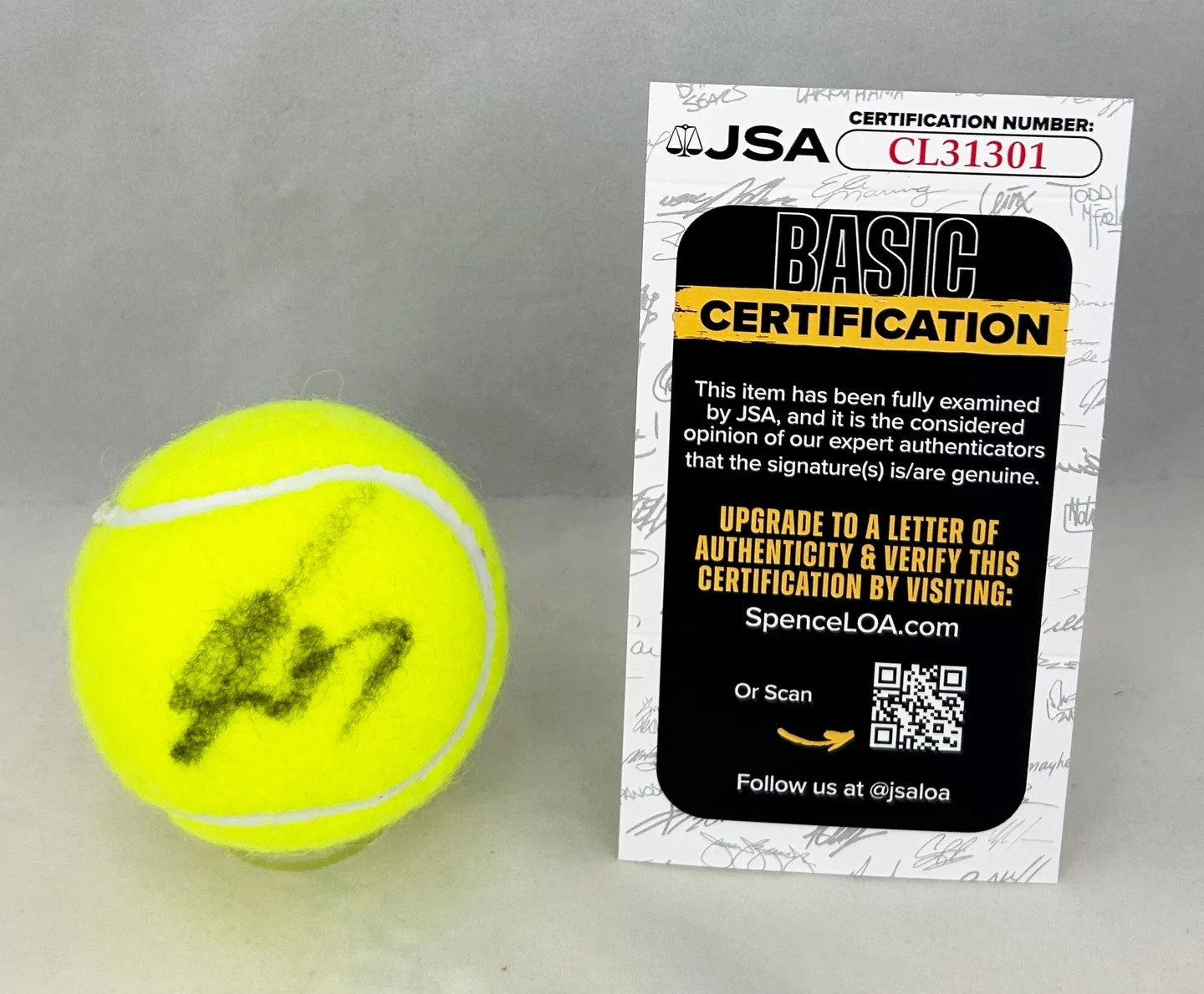 Joao Fonseca Signed Tennis Ball JSA COA