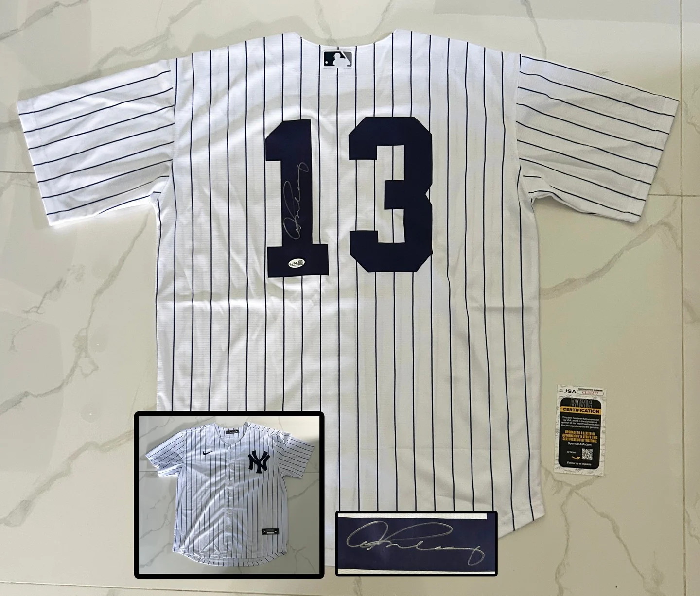 Alex Rodriguez Signed Jersey New York Yankees JSA COA