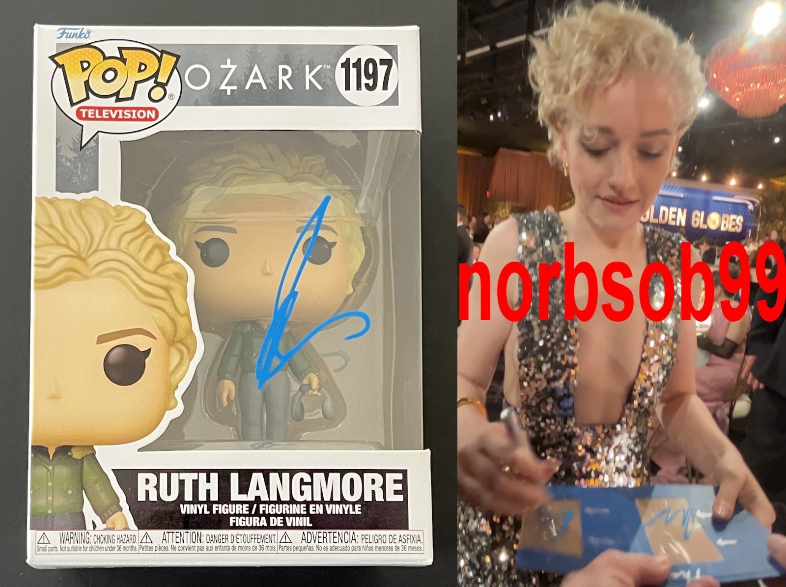 JULIA GARNER SIGNED OZARK RUTH LANGMORE FUNKO w/EXACT VIDEO PROOF & BECKETT COA