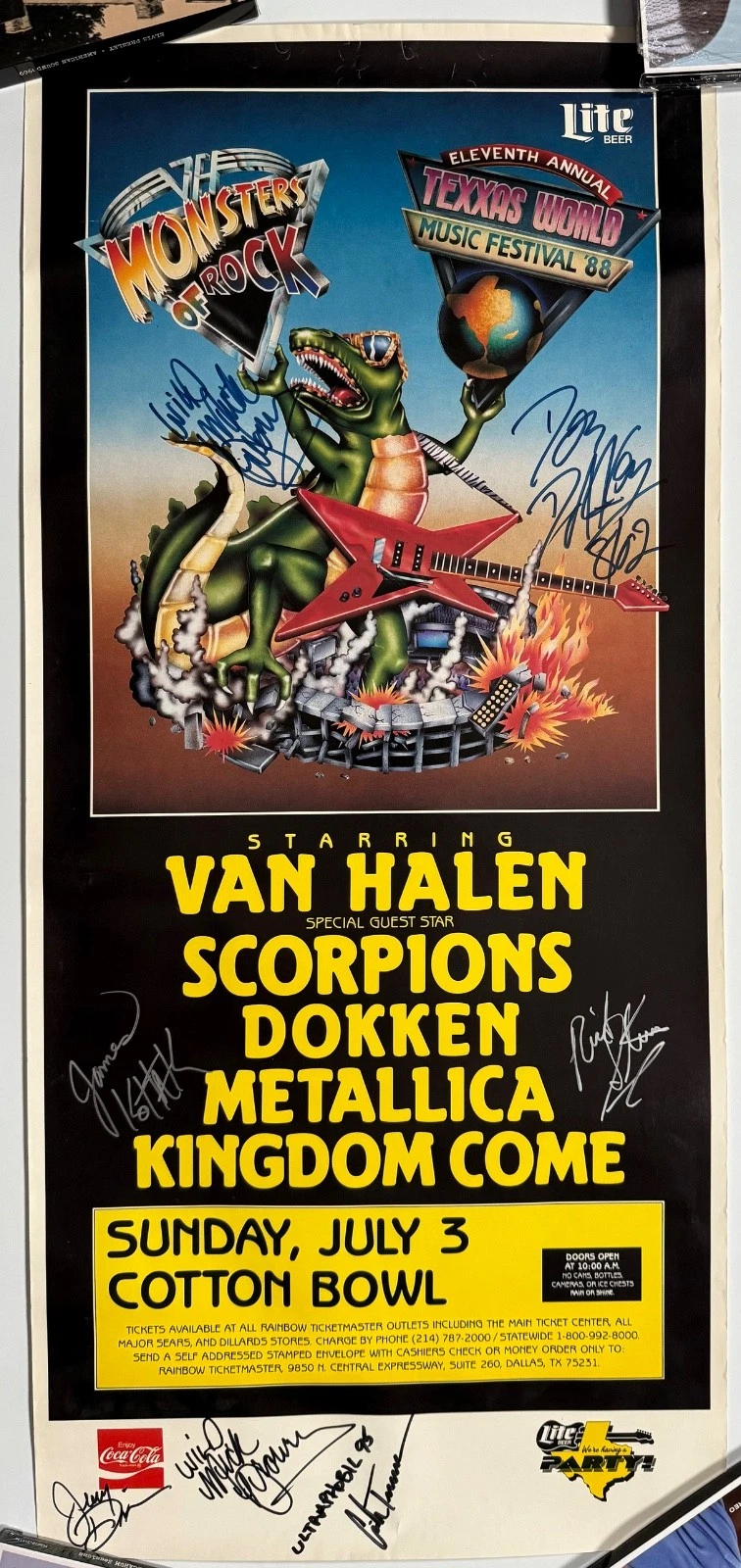 Dokken Signed JSA Autograph 24