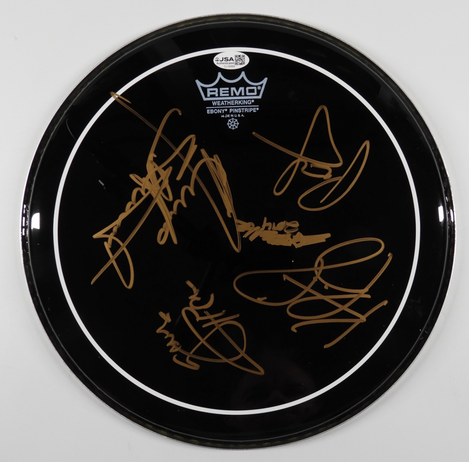 Extreme Autograph Signed Drum Head JSA COA 12