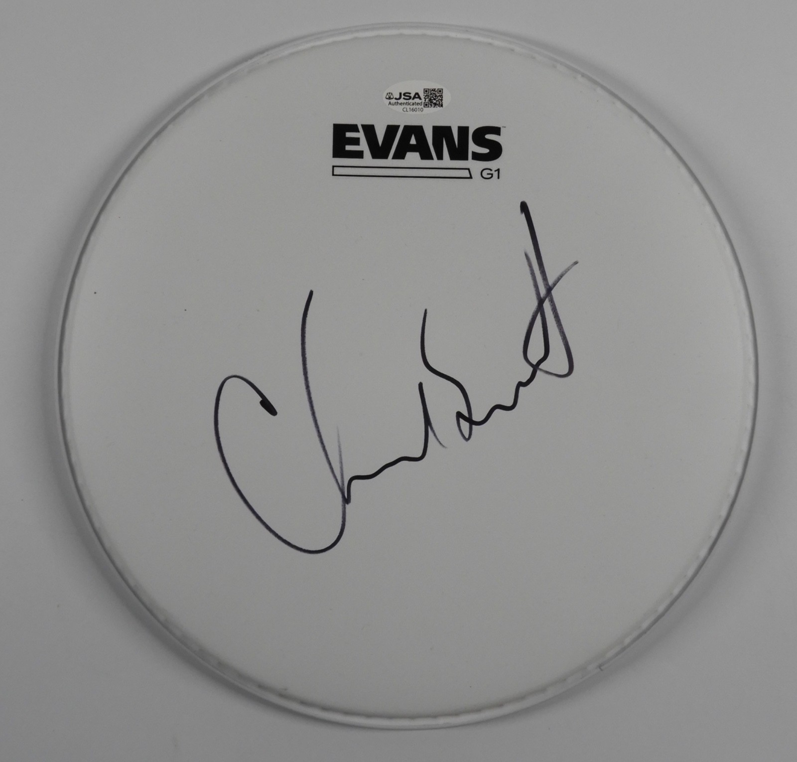 Chad Smith Red Hot Chili Peppers JSA Autograph Signed Drum Head 10
