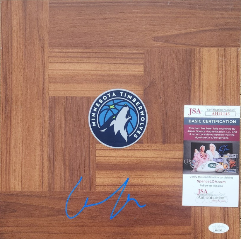 Rudy Gobert Signed Floorboard w/ JSA COA #AH41145 Minnesota Timberwolves
